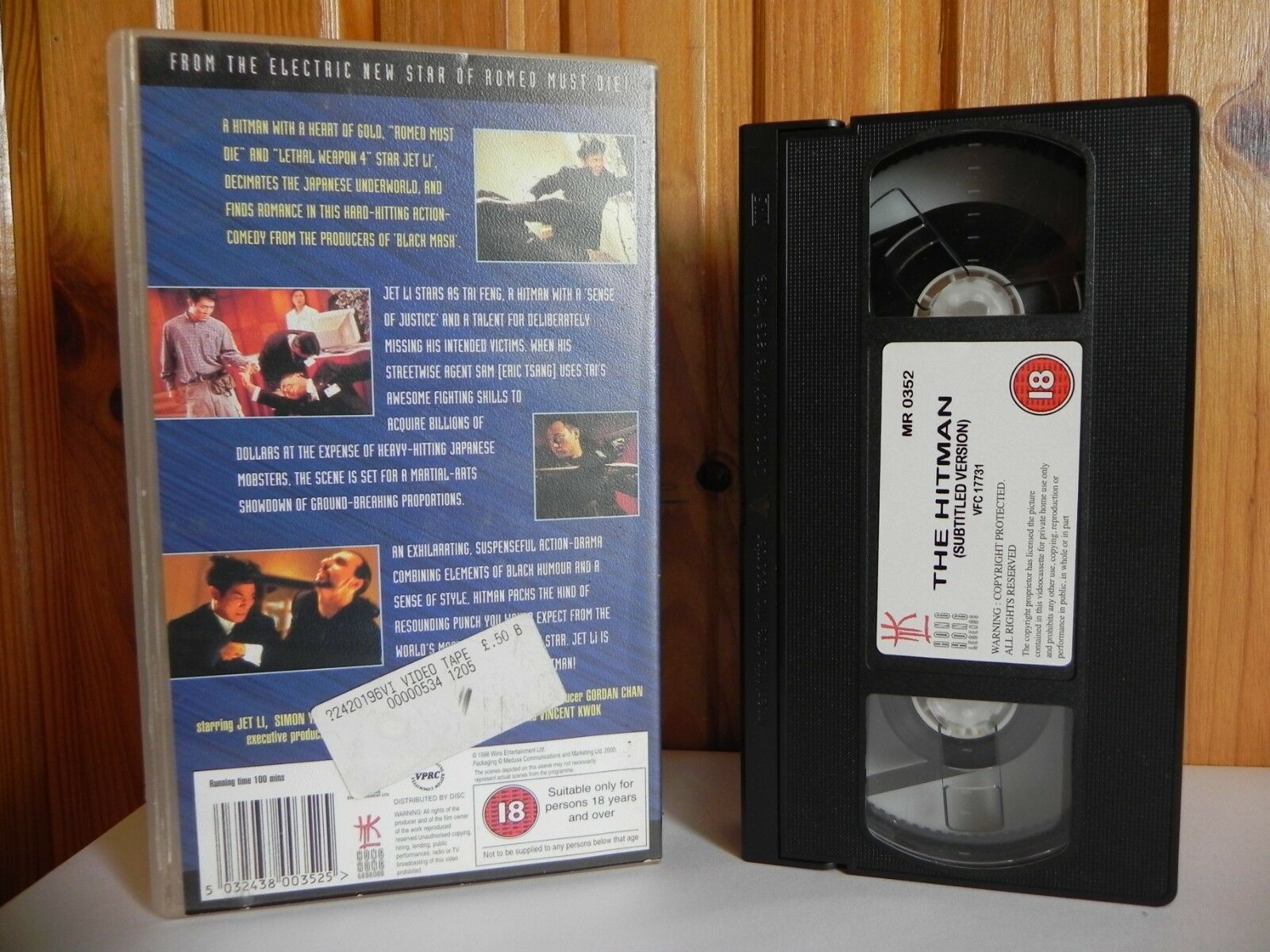 Hitman - Hong Kong Legends - Martial Arts - Widescreen - Jet Li Video - Pal VHS-