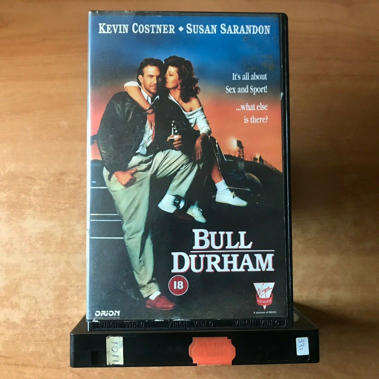 Bull Durham (1988); Virgin [Large Box] Sport Romance - Kevin Costner - Pal VHS-
