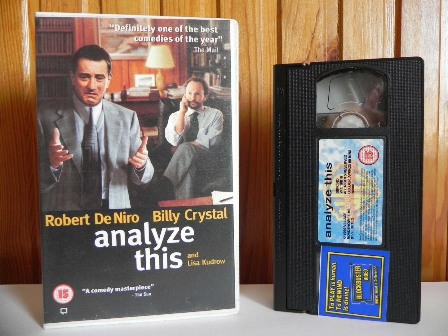 Analyze This (1999): Gangster Comedy [Rental] Robert De Niro - Big Box - Pal VHS-