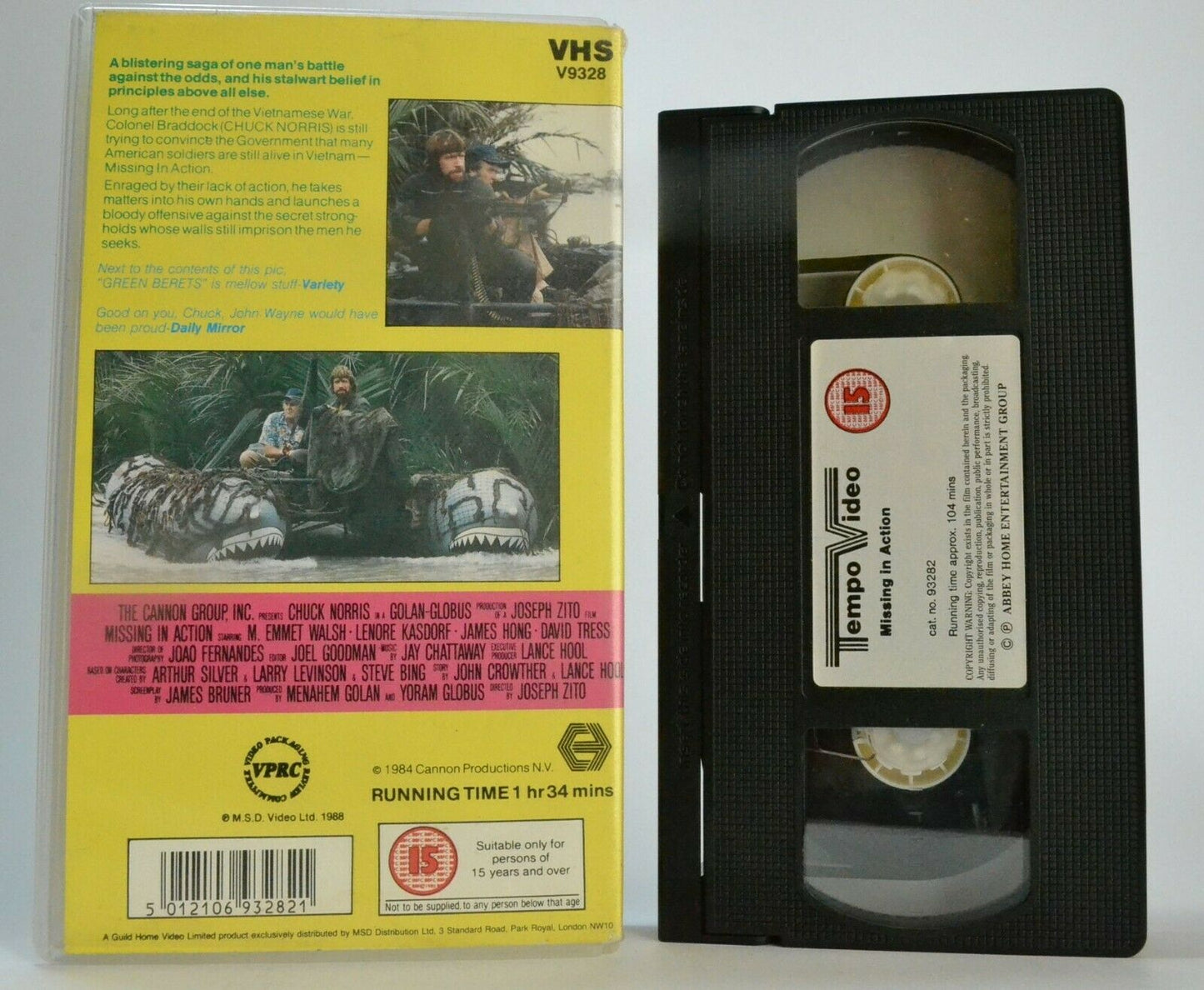 Missing In Action: Vietnam War POW/Tempo Issue - Action - Chuck Norris - VHS-