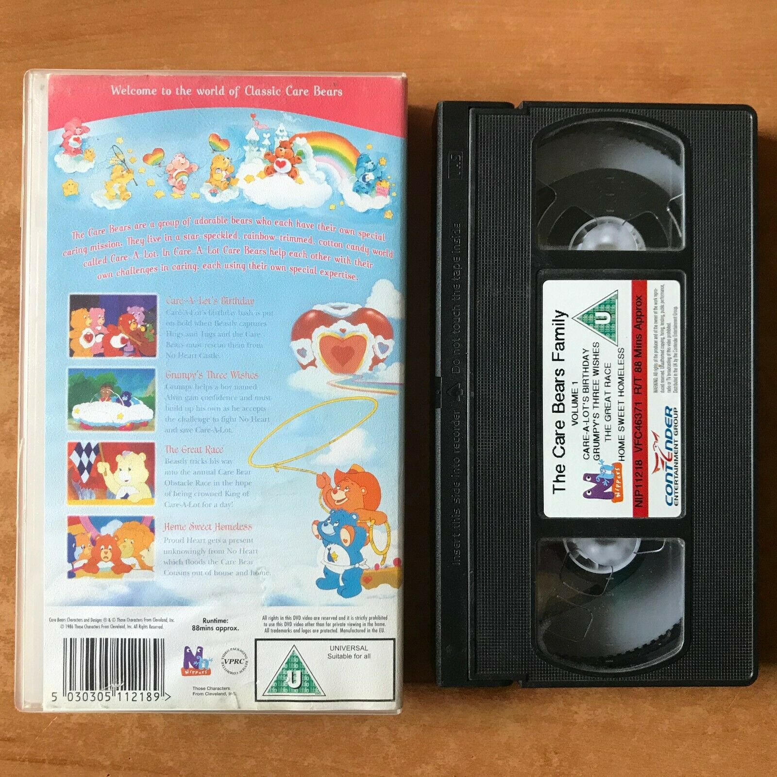 Care Bears (Vol. 1): "The Great Race" [Time: 88mins] Animated - Kids - Pal VHS-