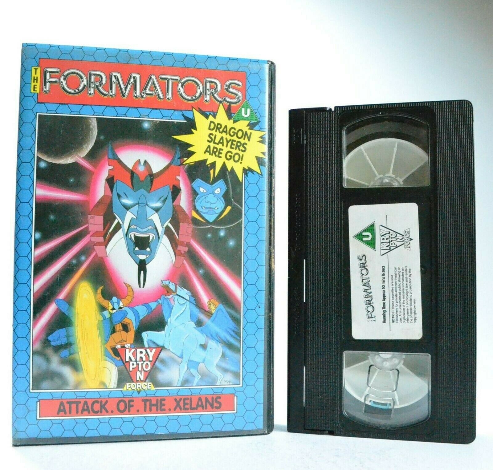 The Formators: Attack Of The Xelans - Sci-Fi/Action - Animated - Kids - Pal VHS-
