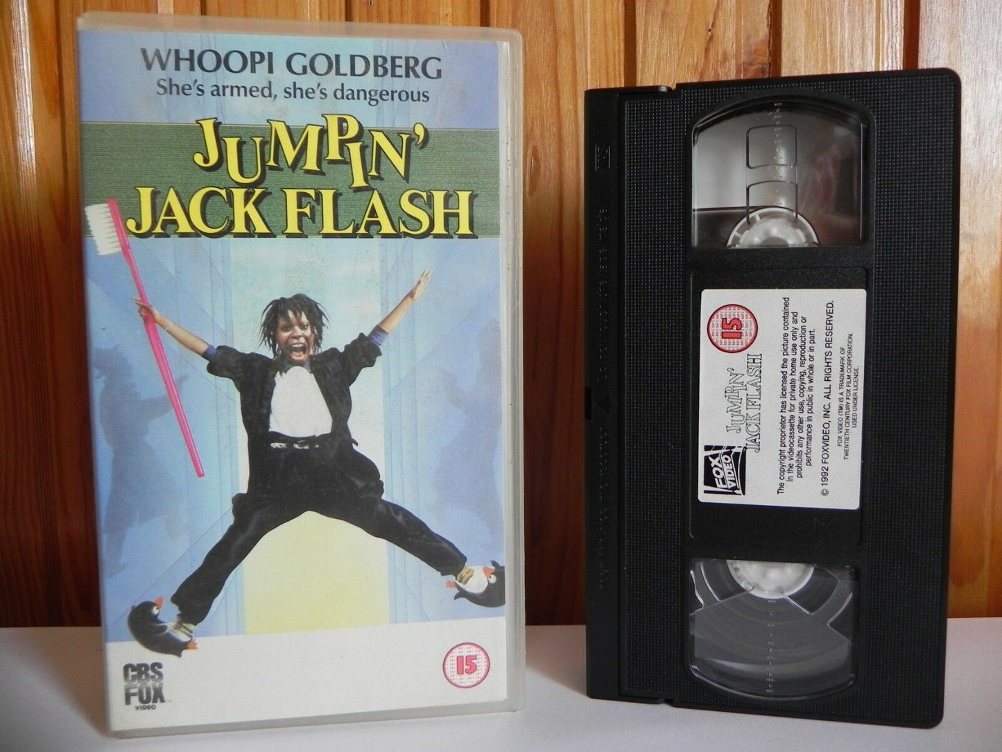 Jumpin' Jack Flash - CBS/FOX - Comedy - Thriller - Whoopi Goldberg - Pal VHS-