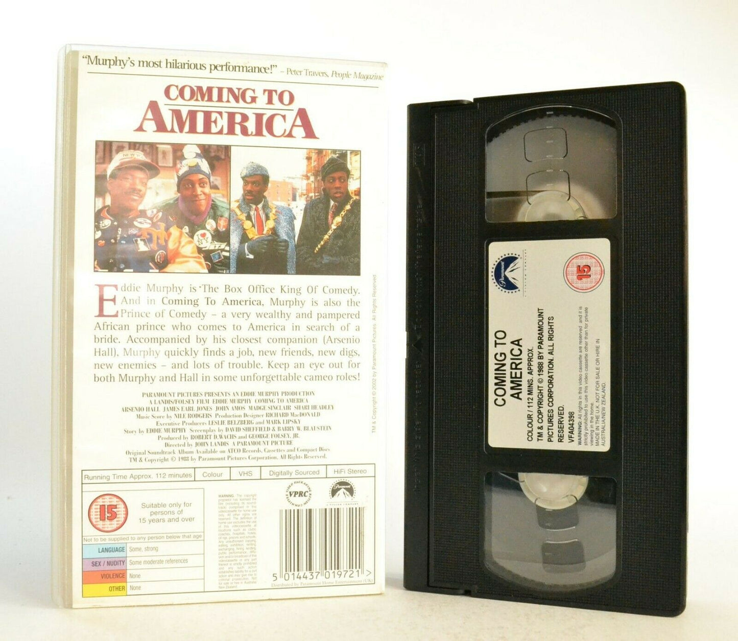 Coming To America: Comedy Classic (1998) - Digitally Sourced - E.Murphy - VHS-