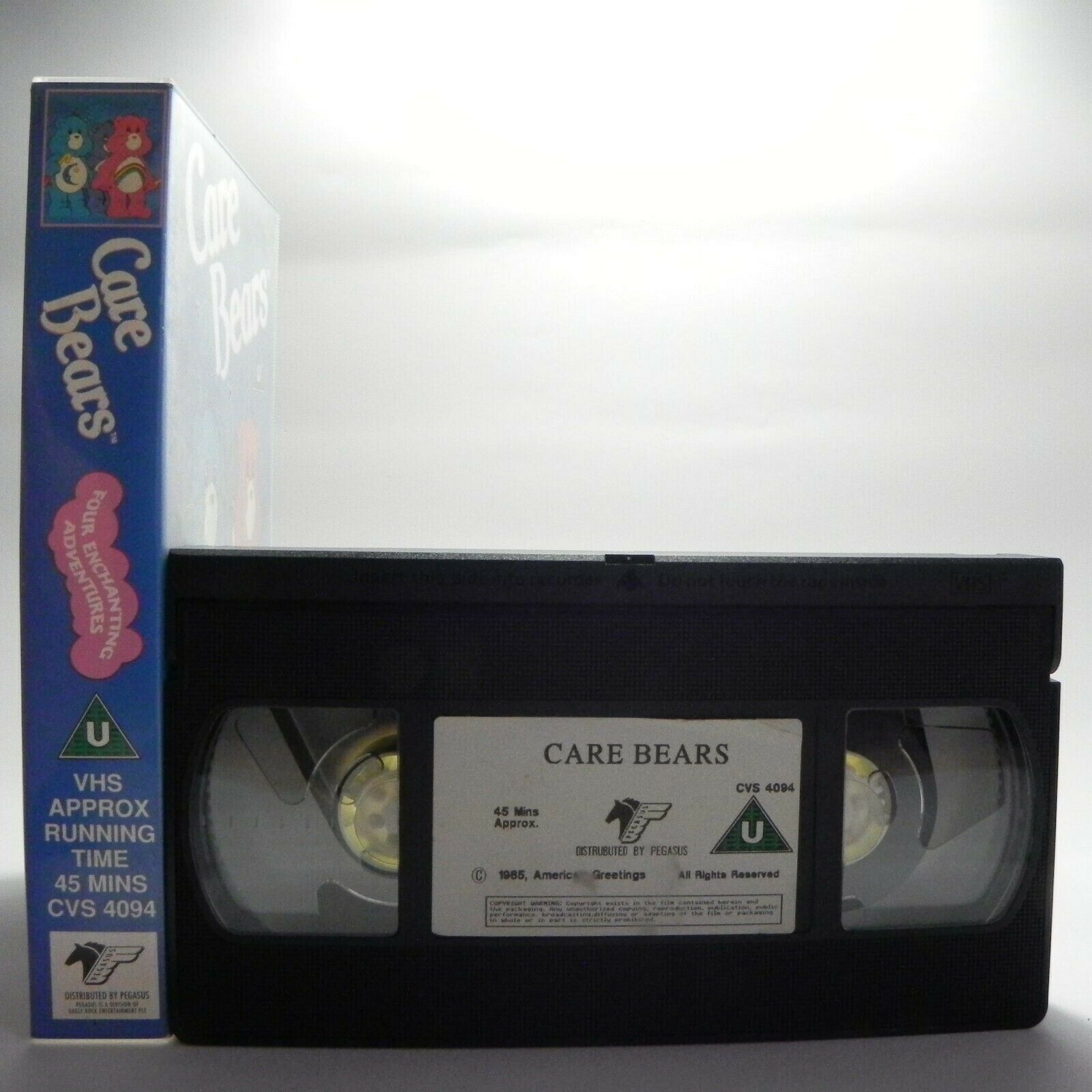 Care Bears - Four Adventures - Classic Animation - Children's - Pal VHS-