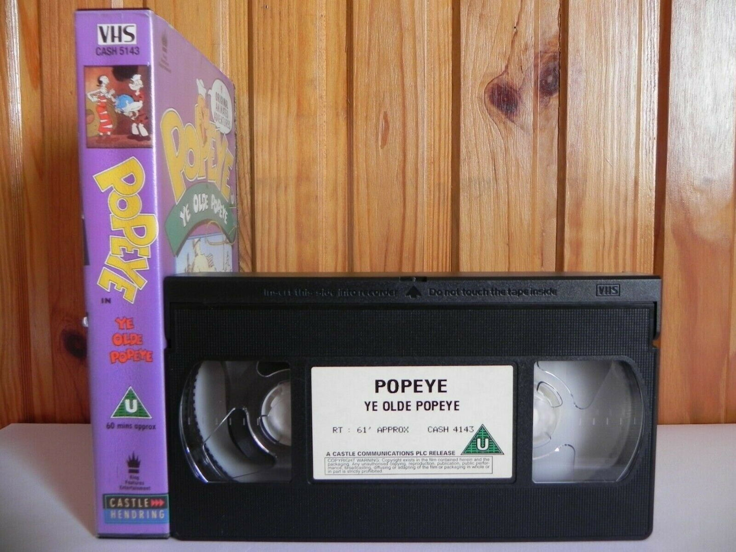 Popeye In Ye Olde Popeye - Parkfield - 9 Animated Adventures - Children's - VHS-