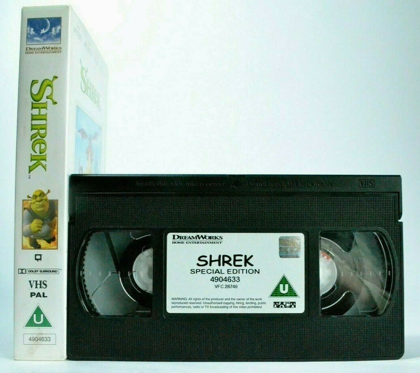 Shrek: Special Edition - Computer Animated - Mike Myers/Cameron Diaz - Pal VHS-