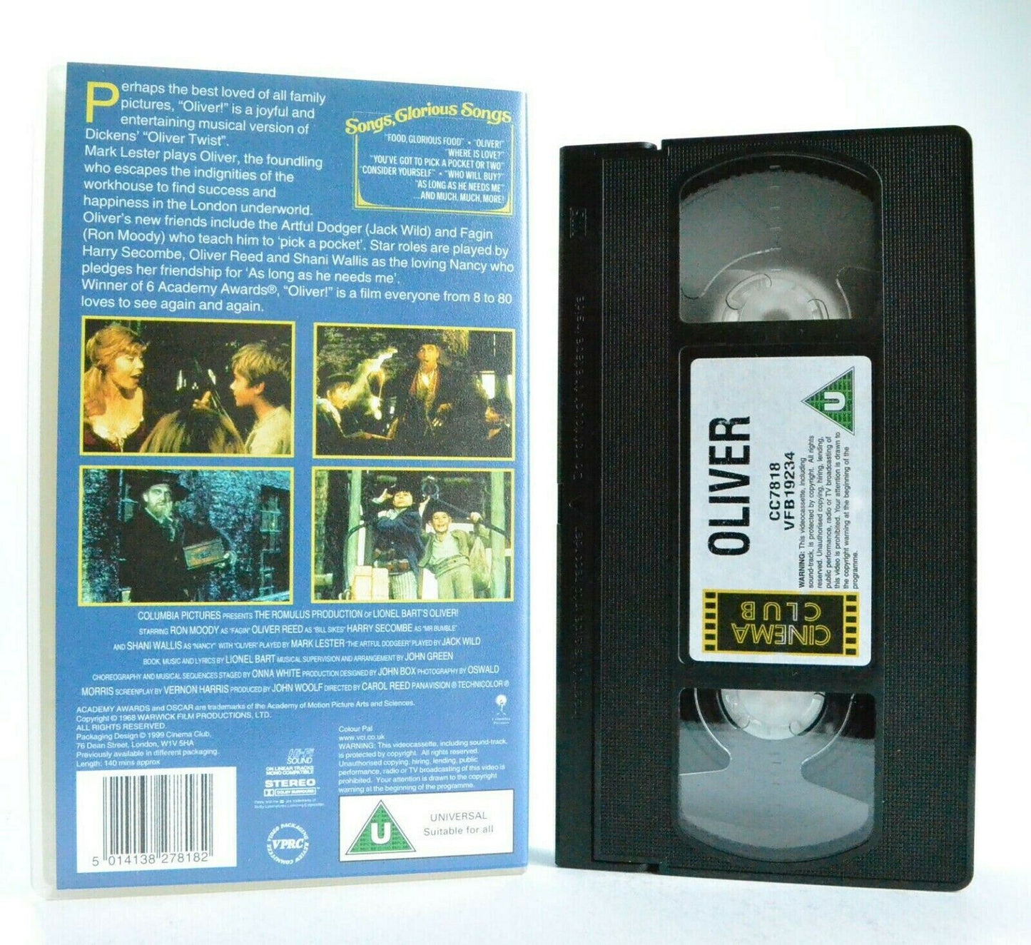 Oliver (1968): Based On C.Dickens's "Oliver Twist" - Musical Drama - Kids - VHS-