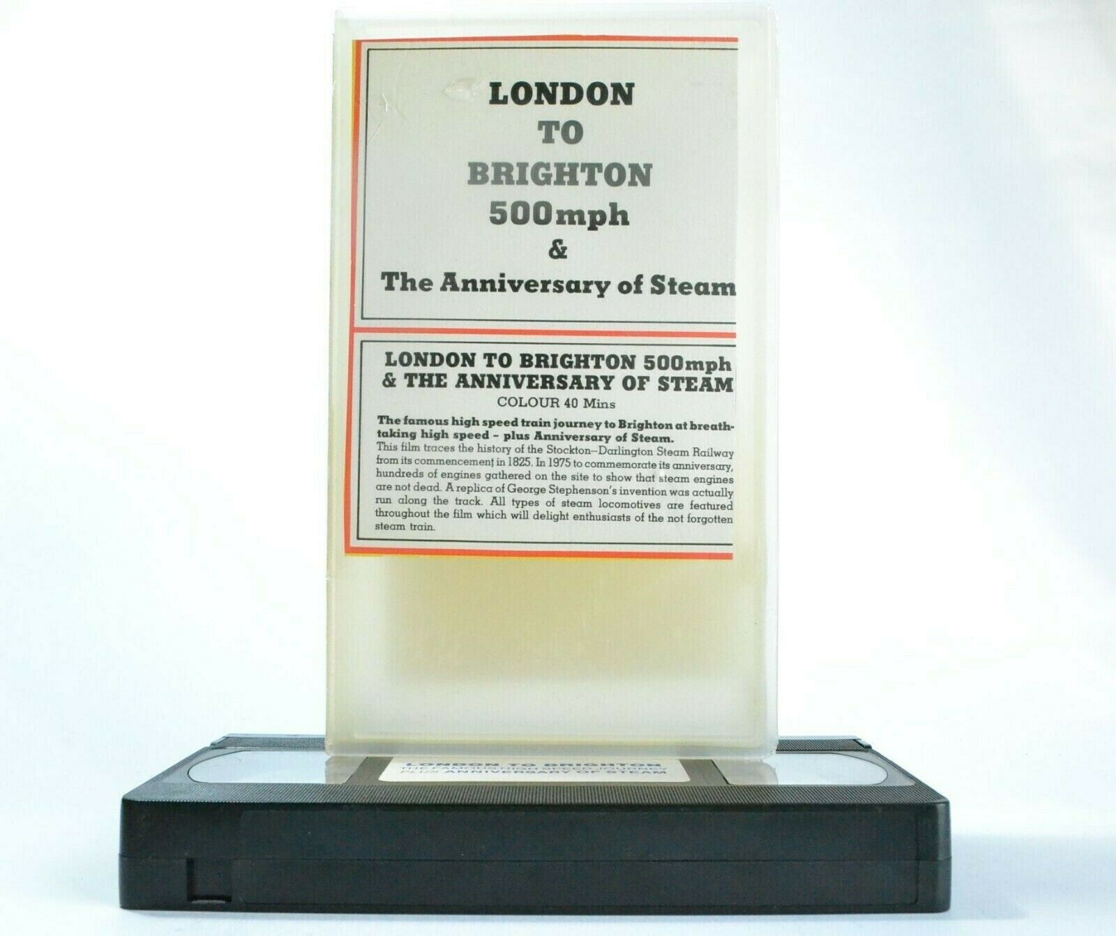 London To Brighton 500mph/The Anniversary Of Steam - Train Journey - Pal VHS-