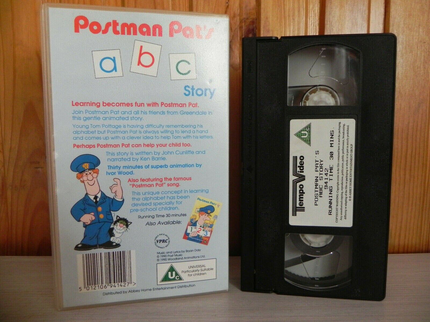 POSTMAN PAT - "A.B.C. STORY" - PRESCHOOL - EDUC - ENGLISH ALPHABET VIDEO - VHS-
