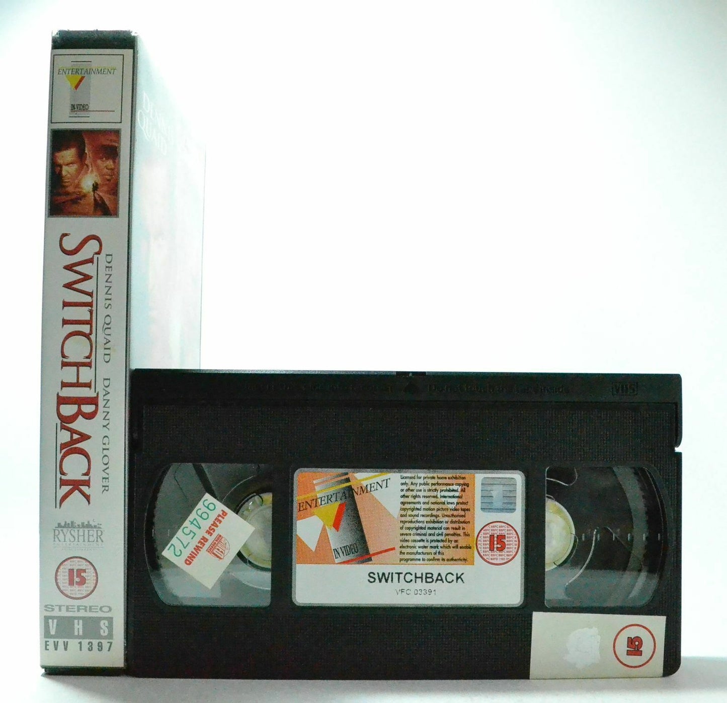 Switchback: Dennis Quaid/Danny Glover - Thriller - Large Box - Ex-Rental - VHS-
