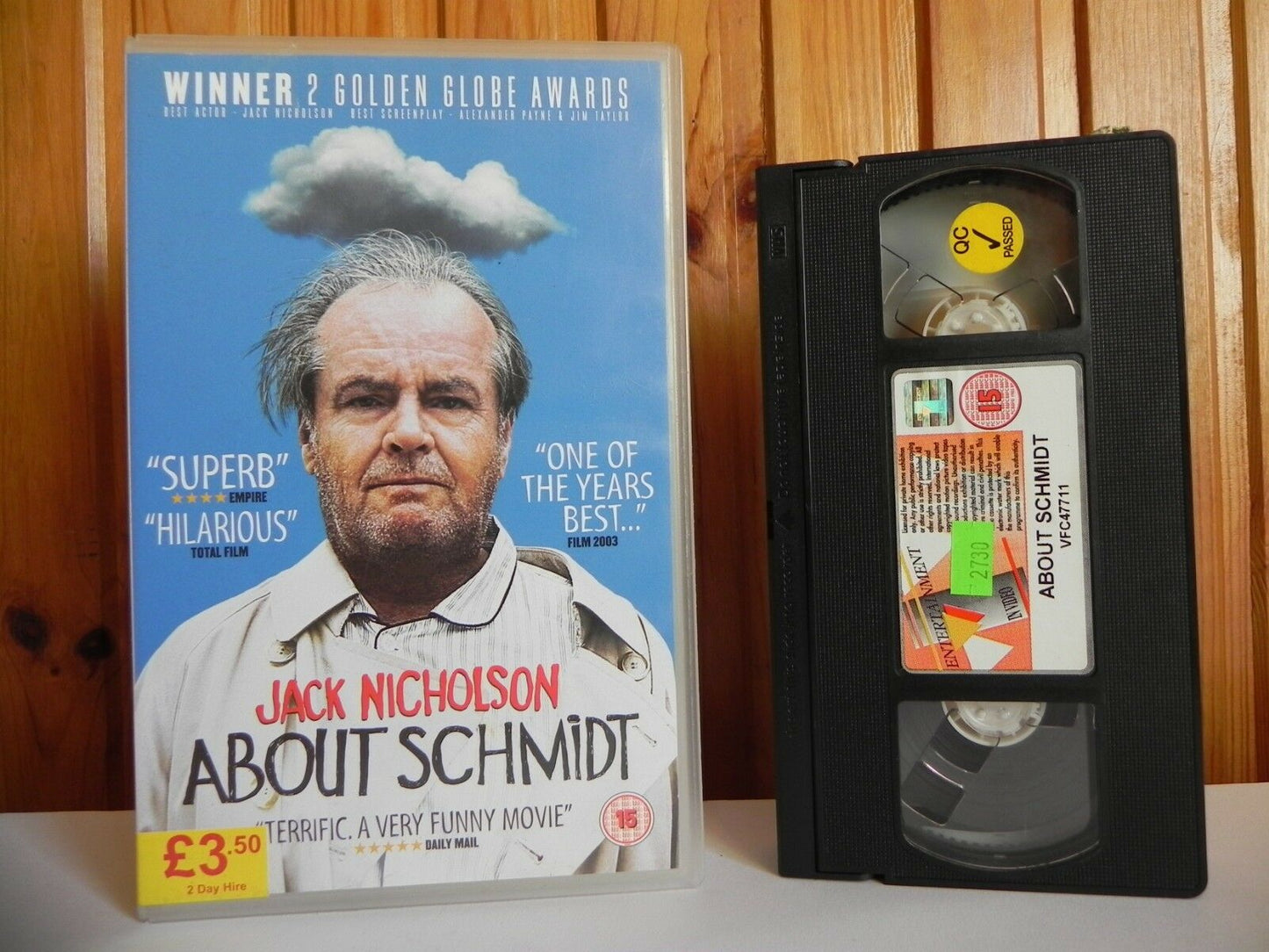 About Schmidt - Large Box - Entertainment In Video - Comedy - Nicholson - VHS-