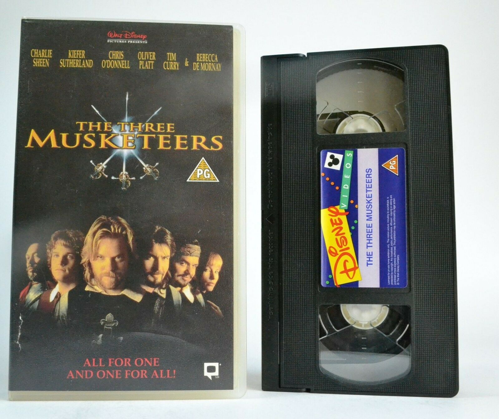 The The Musketeers: (1993) Walt Disney - Action/Adventure - Charlie Sheen - VHS-