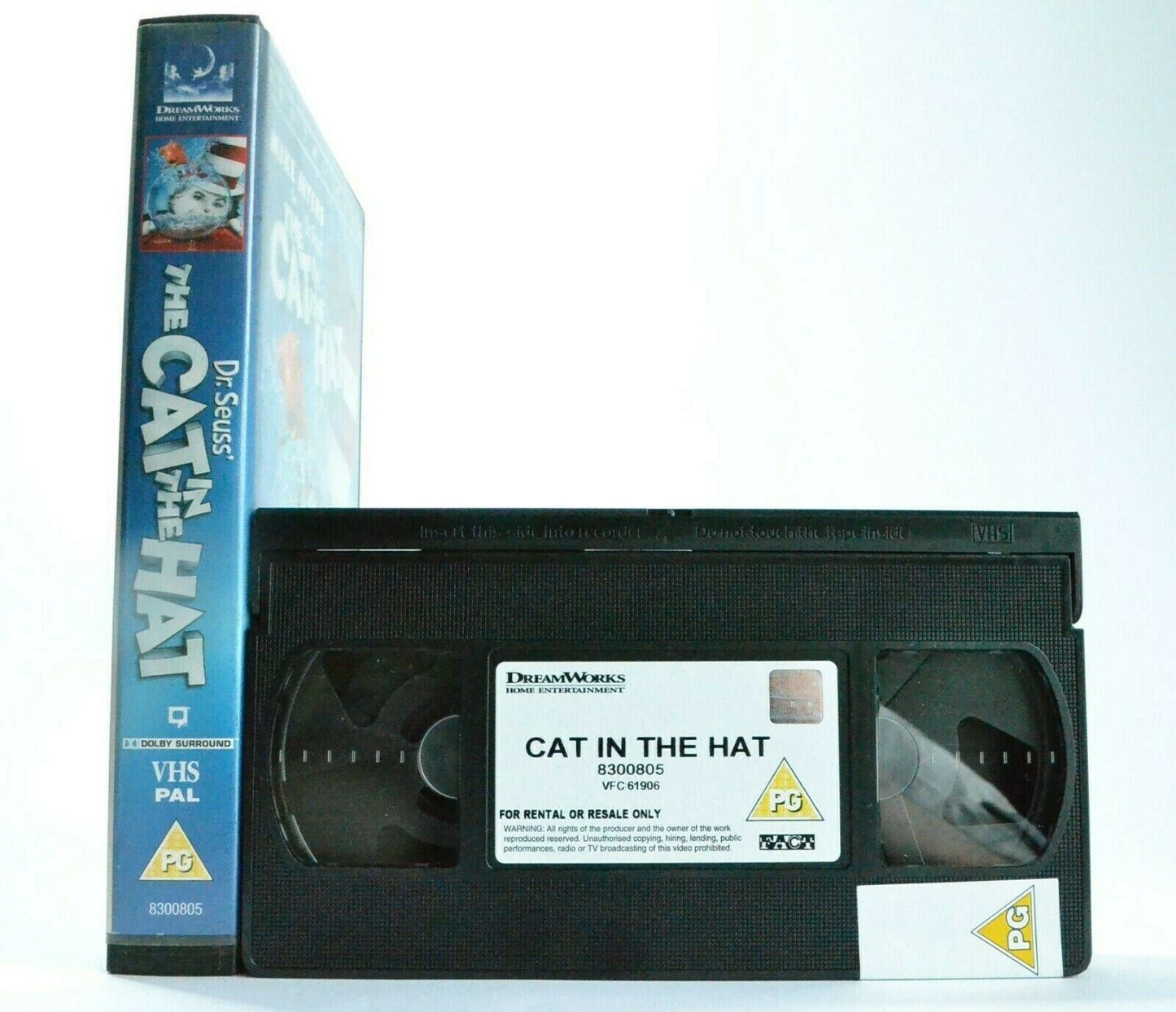 Dr.Seuss': The Cat In The Hat - Large Box Rental - Comedy - Children's - Pal VHS-
