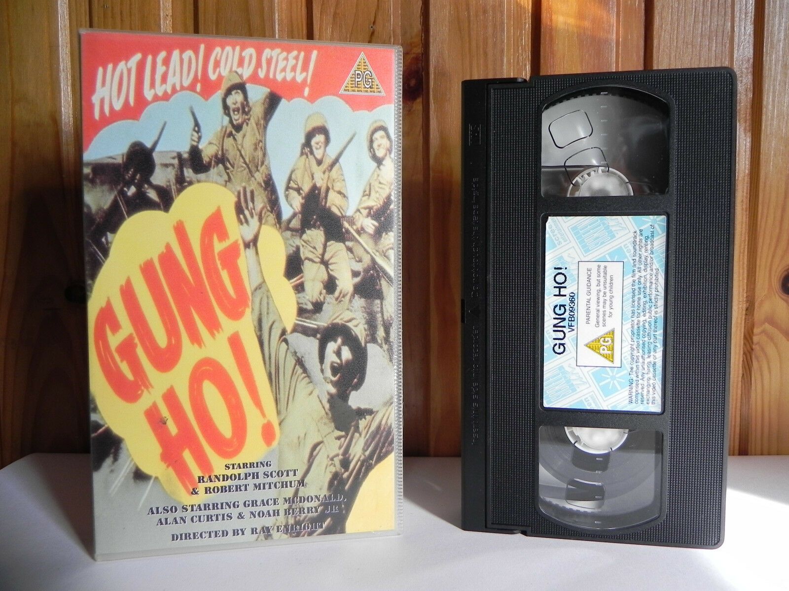 Gung Ho! - Screen - War Drama - Randolph Scott - Robert Mitchum - Pal VHS-