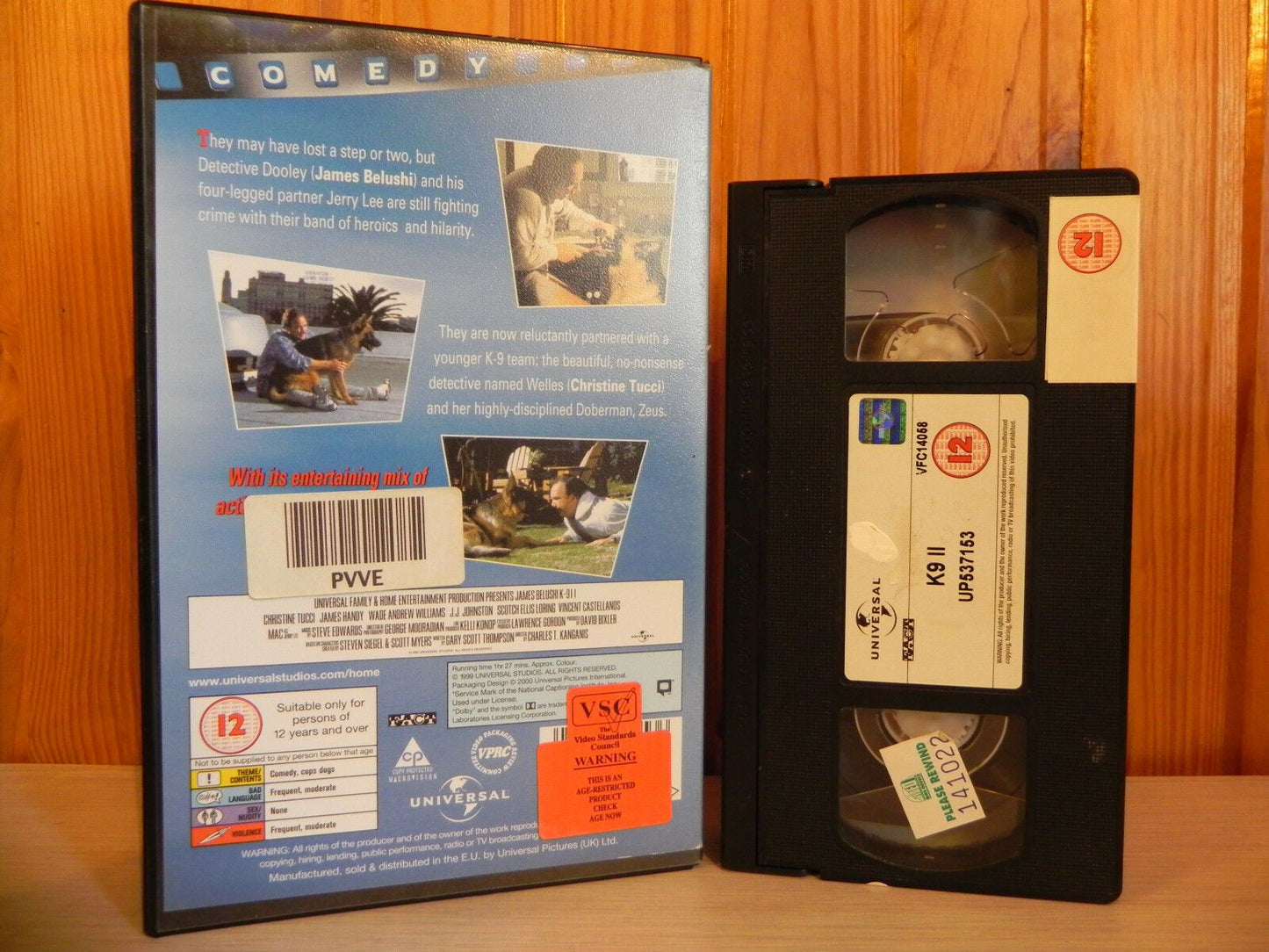 K-911 - Sequel To K-9 - James Belushi - Fast Action Comedy - Ex-Rental - VHS-