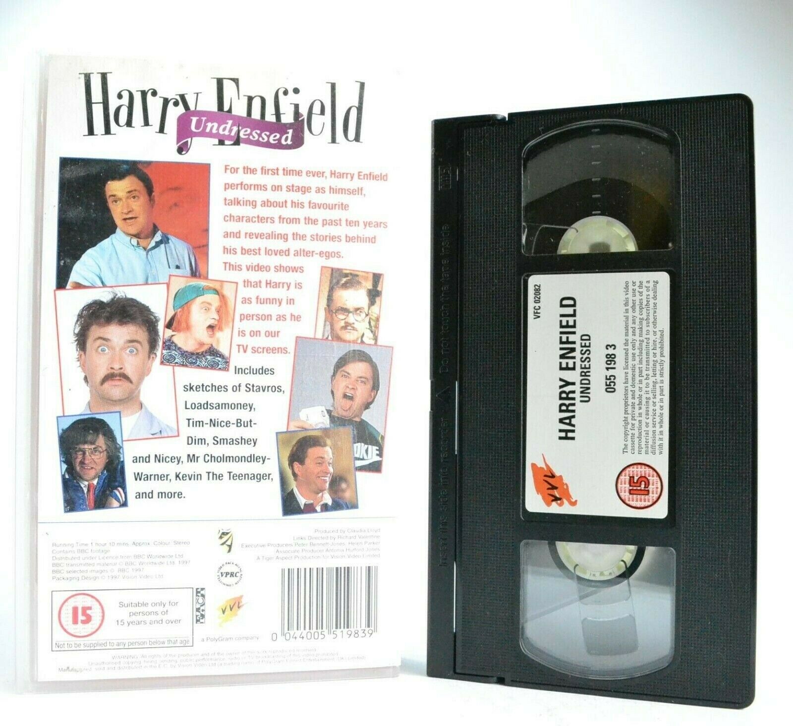 Harry Enfield: Undressed - Unique Live Show - Favourite Characters - Pal VHS-