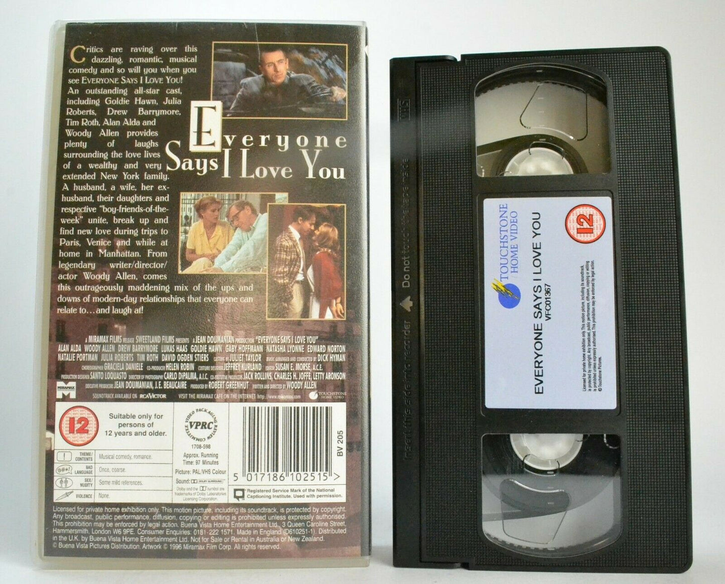 Everyone Says I Love You; [Woody Allen] Romantic Musical - Drew Barrymore - VHS-