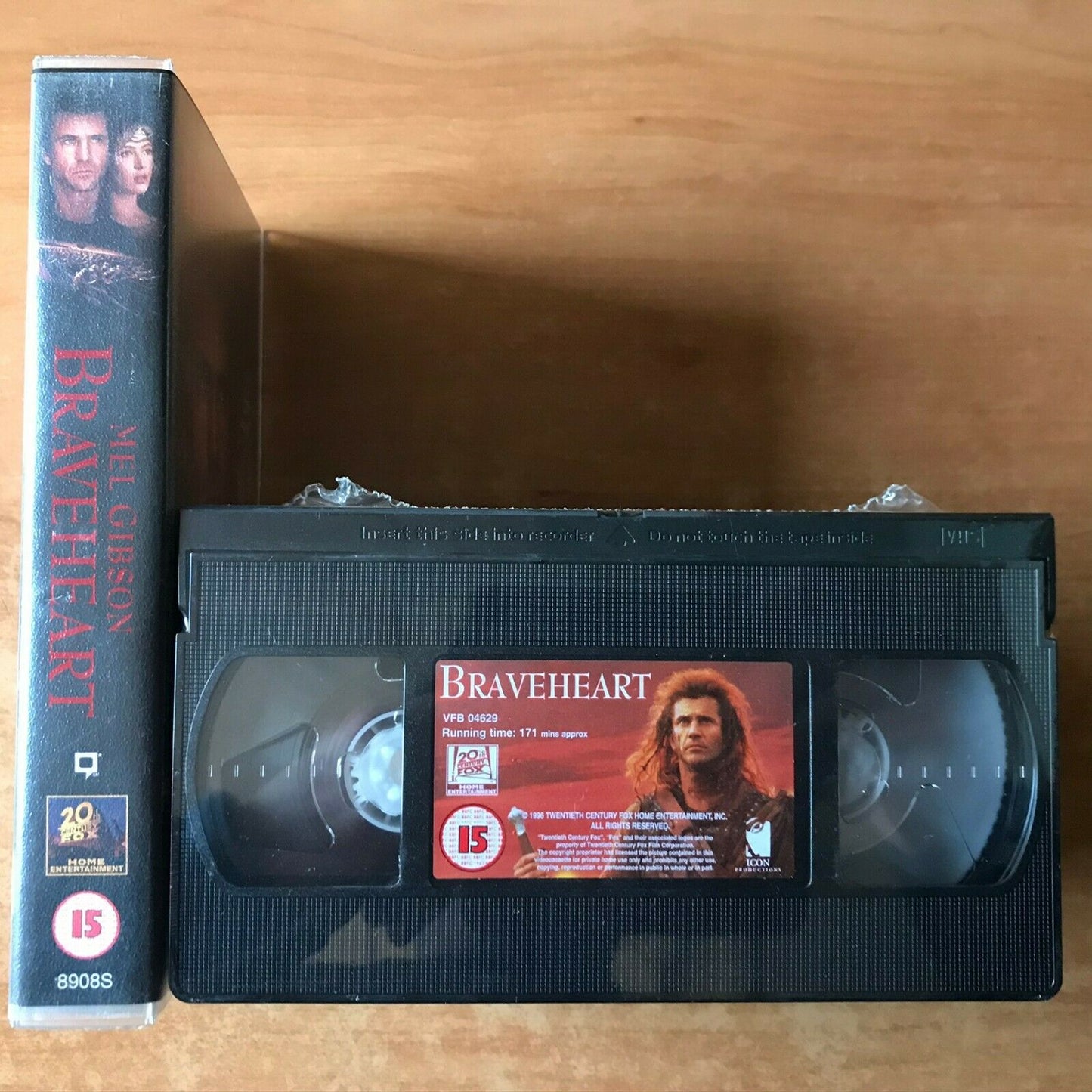 Braveheart [Brand New Sealed] THX Mastered - War Drama - Mel Gibson - Pal VHS-
