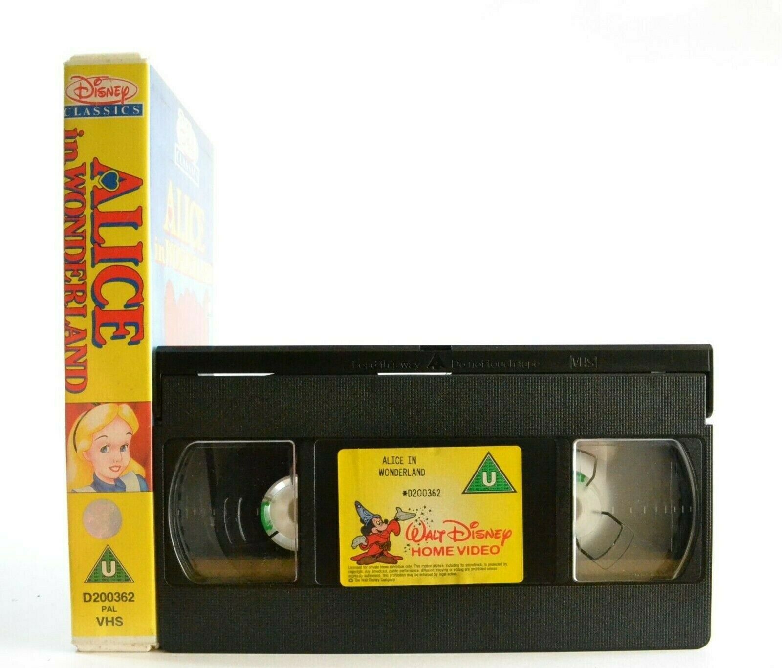 Alice In Wonderland: Disney Classic - Based On L.Carroll Story - Kids - Pal VHS-