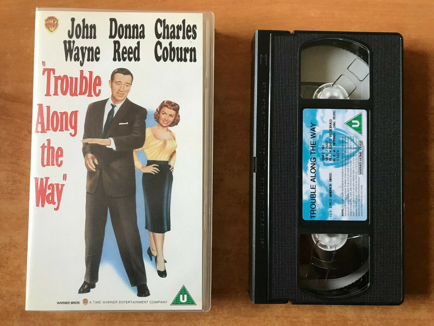 Trouble Along The Way (1953) - Drama Comedy - John Wayne / Donna Reed - Pal VHS-