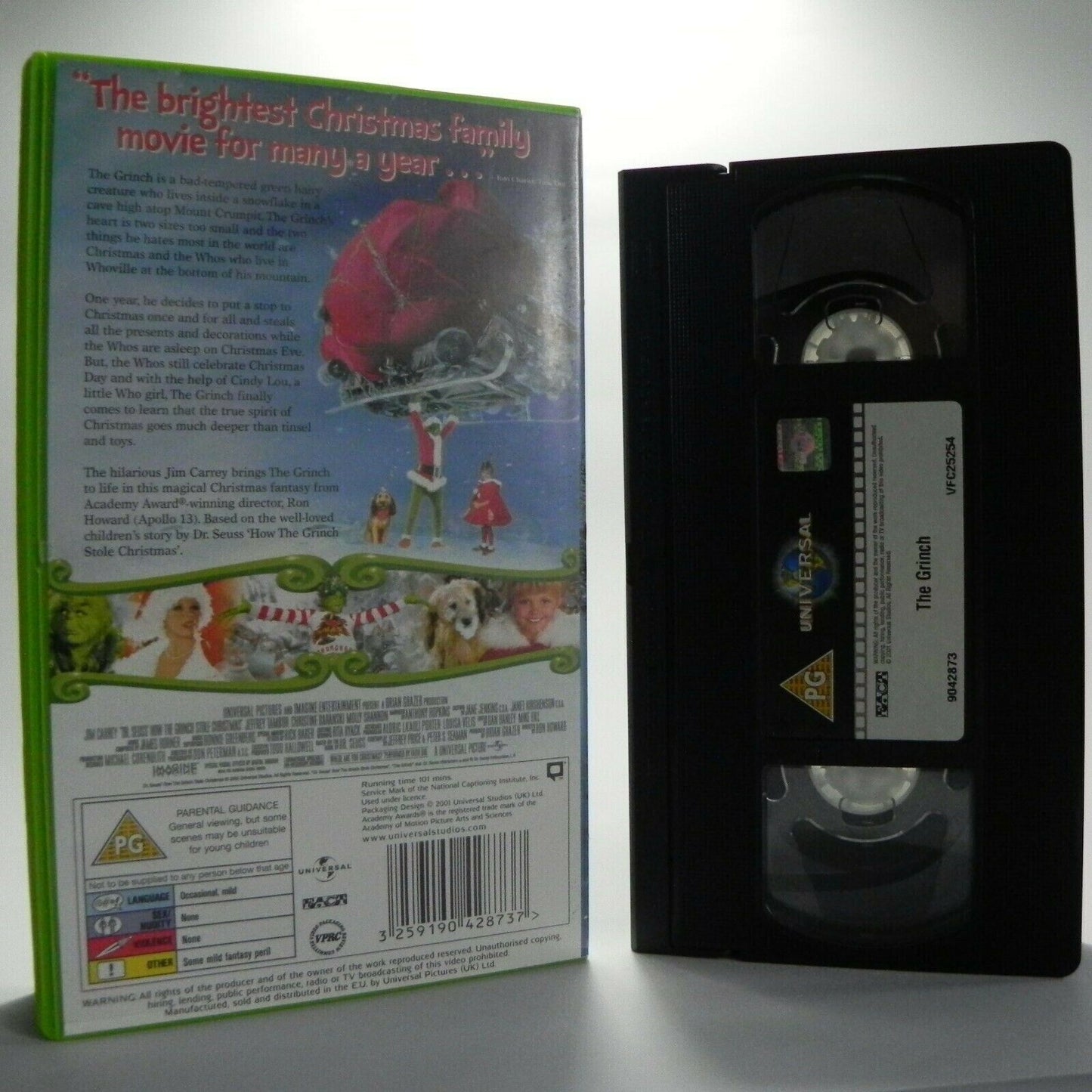 The Grinch: Universal (2001) - Christmas Family Movie - Jim Carrey - Pal VHS-