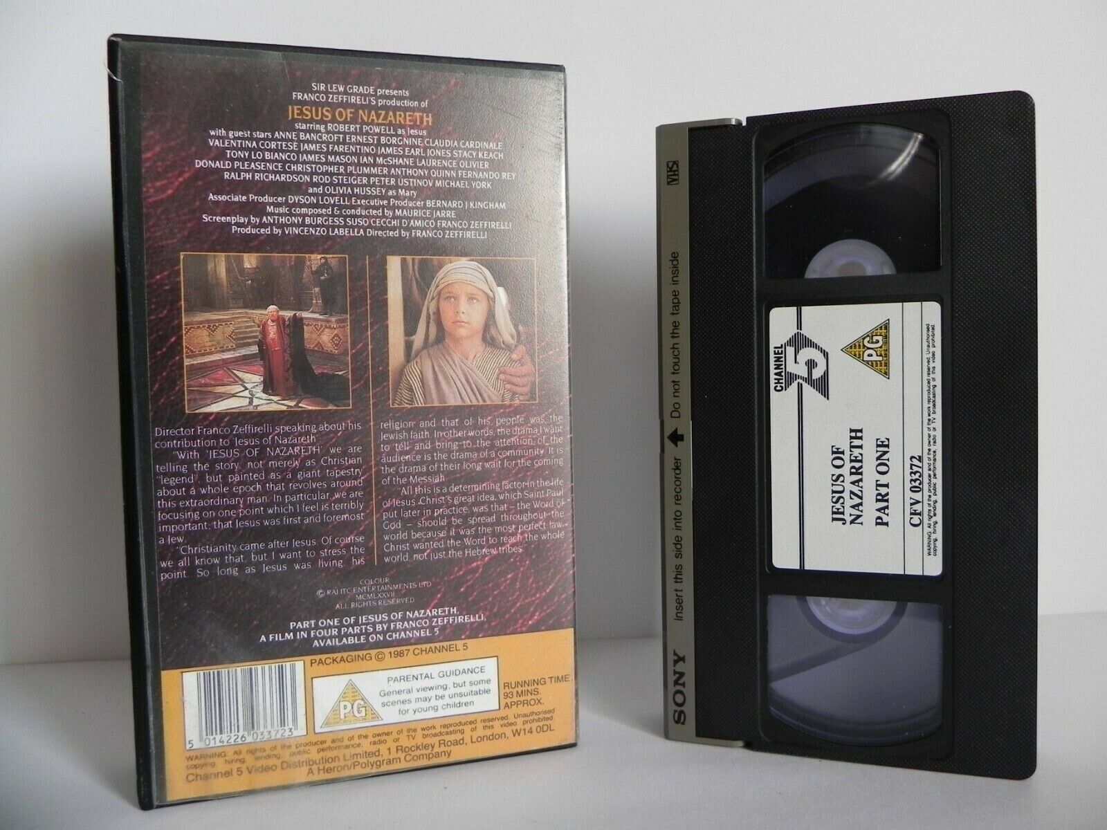 Jesus Of Nazareth - Part One - Robert Powell - Anne Bancroft - Pal VHS-