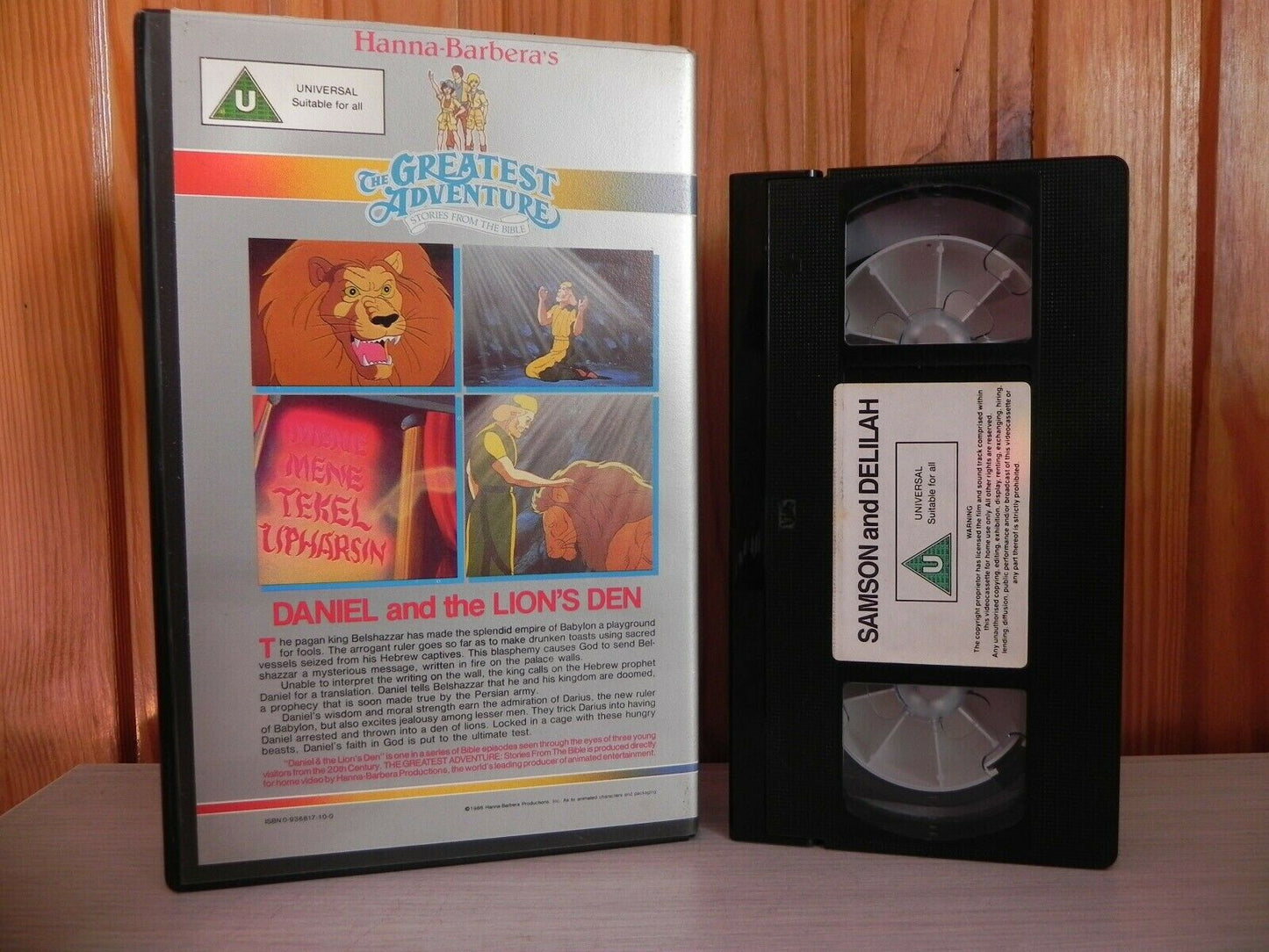 Stories From The Bible [Hanna Barbera]: Daniel & The Lions Den - Large Box - Pal VHS-