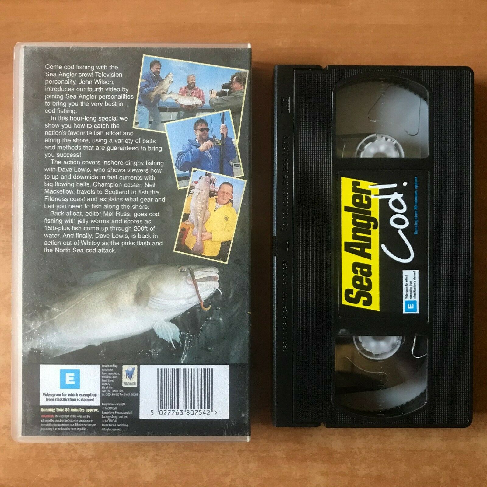 Sea Angler Cod [John Wilson] Fishing - North Sea - Dave Lewis - Sports - Pal VHS-