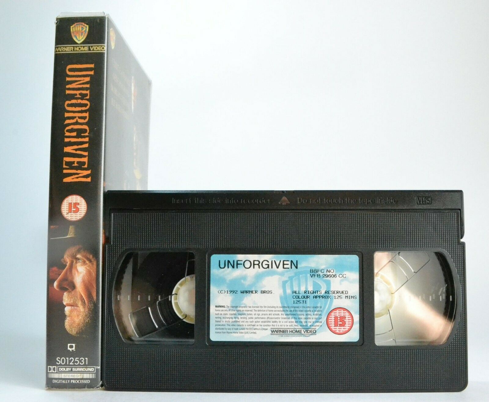 Unforgiven (1992) - Revisionist Western - Clint Eastwood/Gene Hackman - Pal VHS-