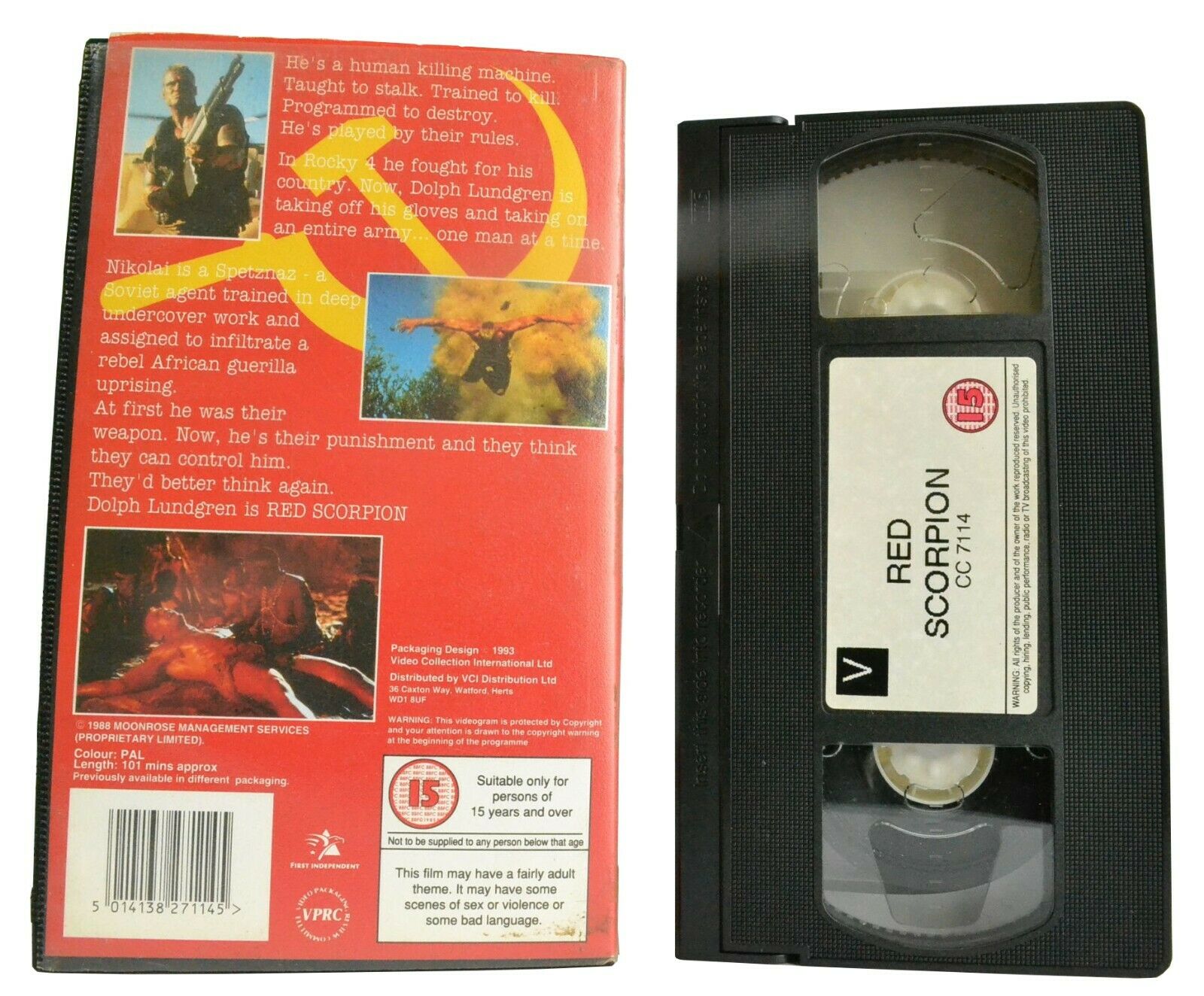 Red Scorpion (1988); [Joseph Zito]: Antihero Action - Dolph Lundgren - Pal VHS-