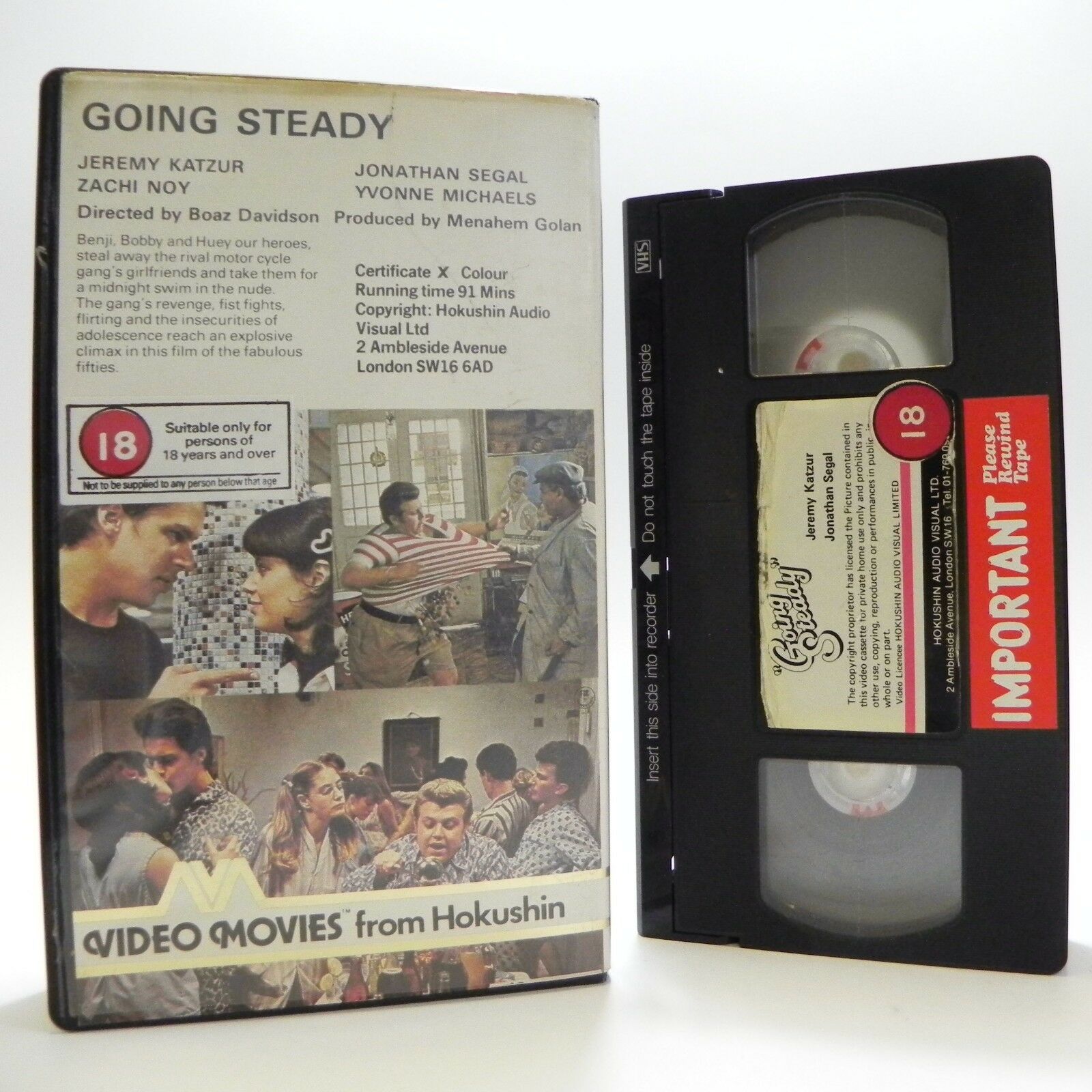 Going Steady': Film By B.Davidson - Pre-Cert - J.Katzur/Y.Michaels - Pal VHS-