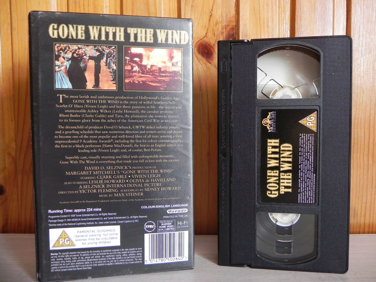 Gone With The Wind - MGM/UA - Romance - Drama - Clark Gable - Vivien Leigh - VHS-