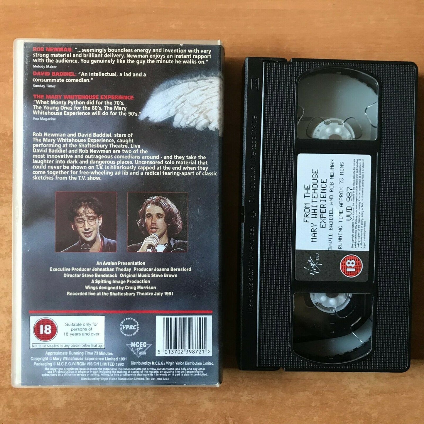 From The Mary Whitehouse Experience: David Baddiel / Rob Newman - Comedy - VHS-