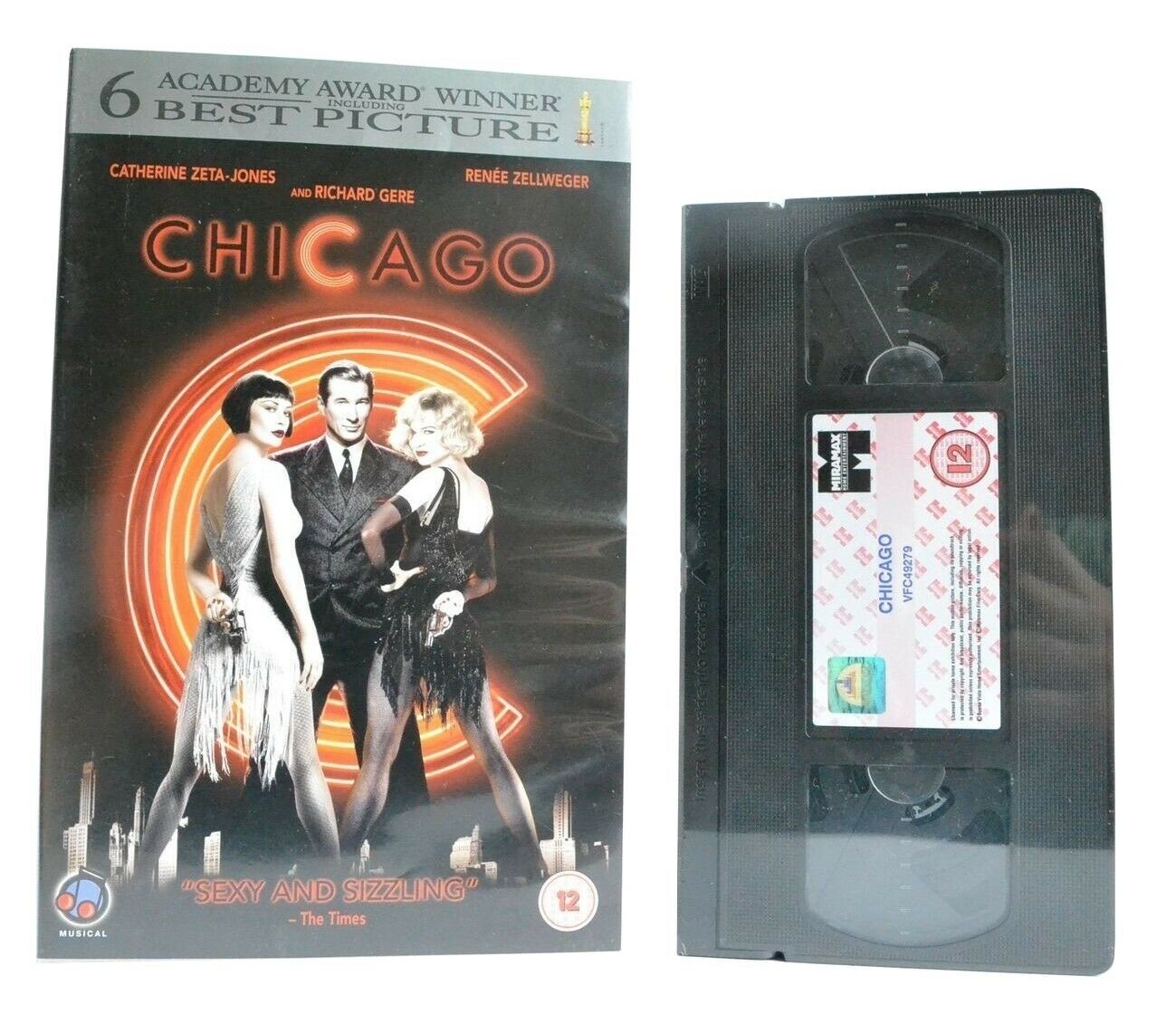 Chicago (2002): Brand New Sealed - Musical Comedy - R.Zellweger/R.Gere - Pal VHS-