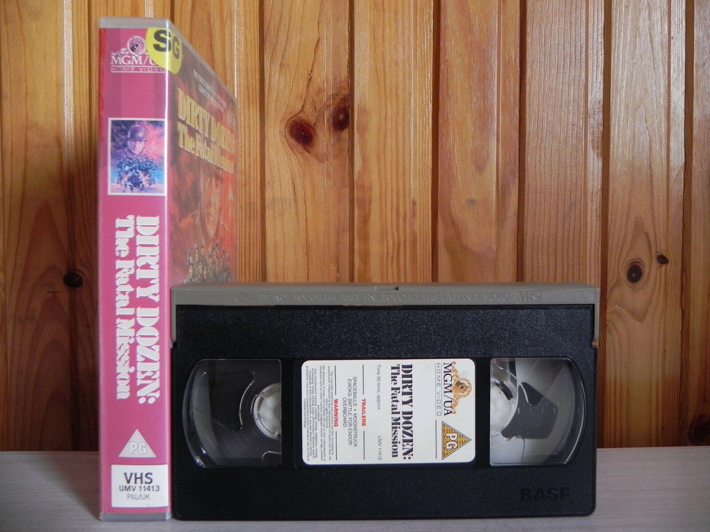 Dirty Dozen: The Fatal Mission - MGM/UA - Telly Savalas - Hunt Block - Pal VHS-