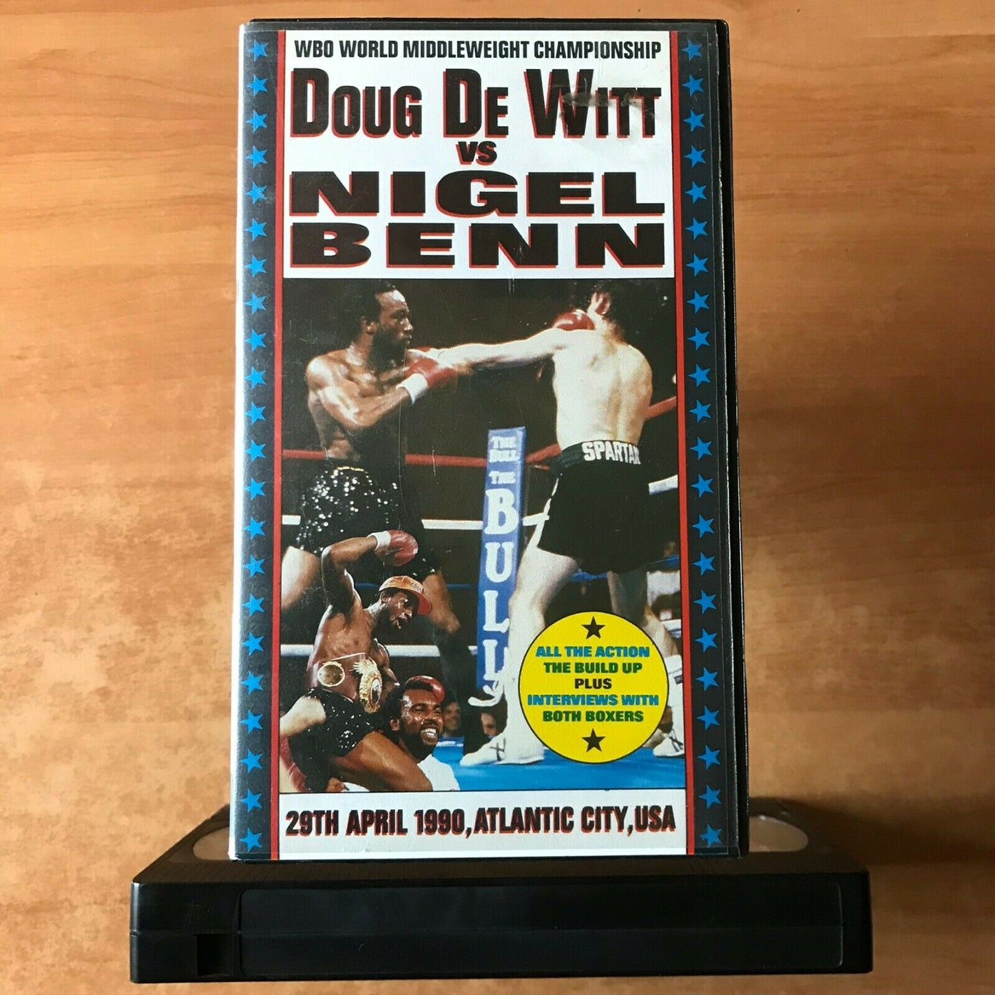 Doug De Witt Vs. Nigel Benn (1990); [Atlantic City / USA] Boxing - Sports - VHS-
