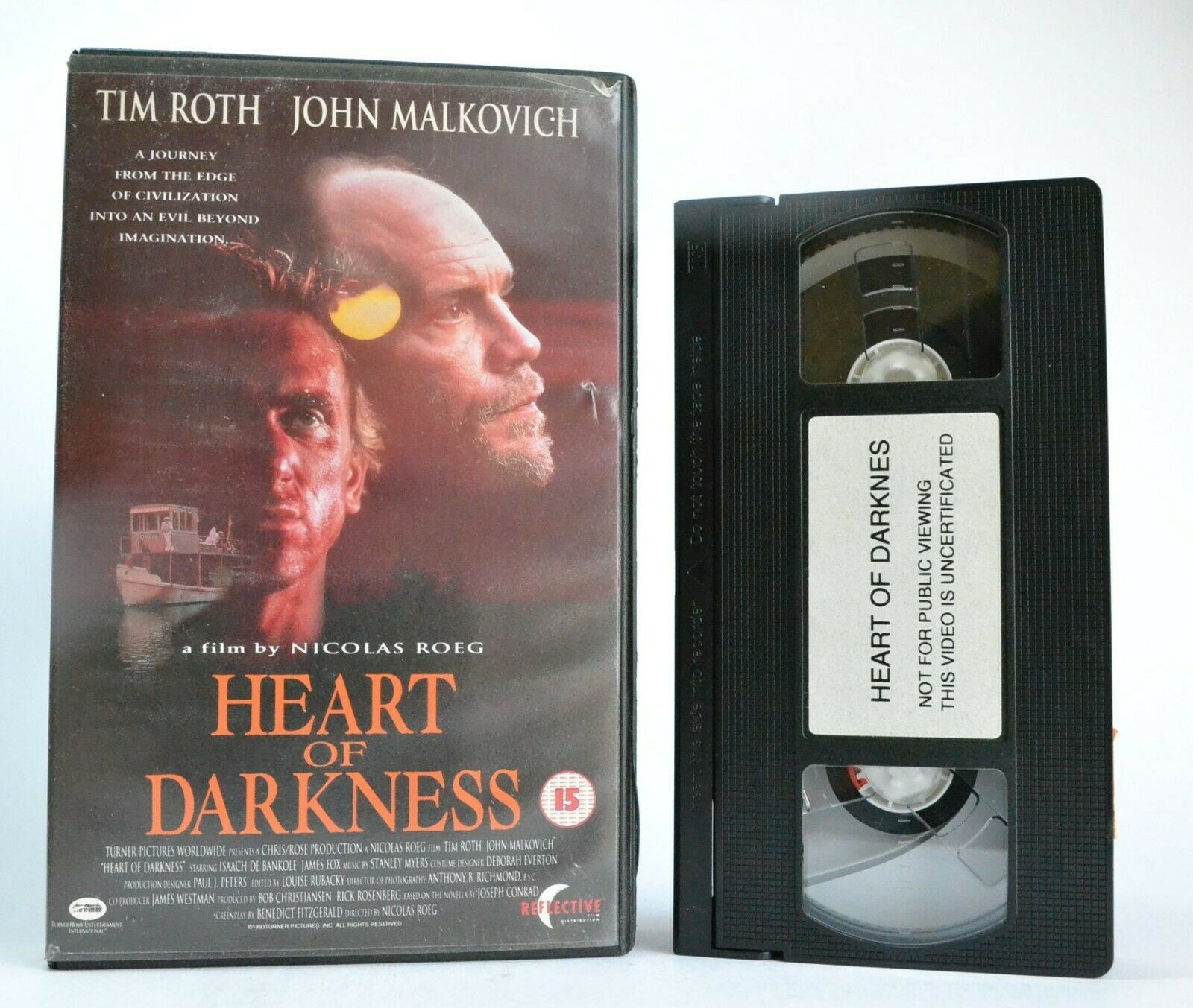 Heart Of Darkness: Based On J.Conrad Novel - (1993) TV Movie - Drama - Pal VHS-