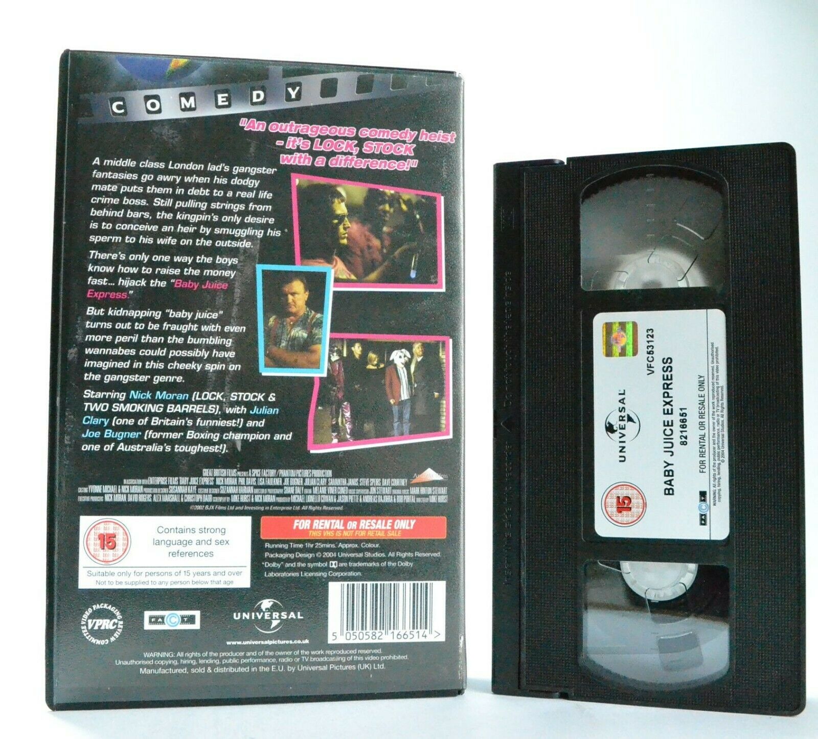 Baby Juice Express: British Crime Comedy (2004) - Large Box - Nick Moran - VHS-
