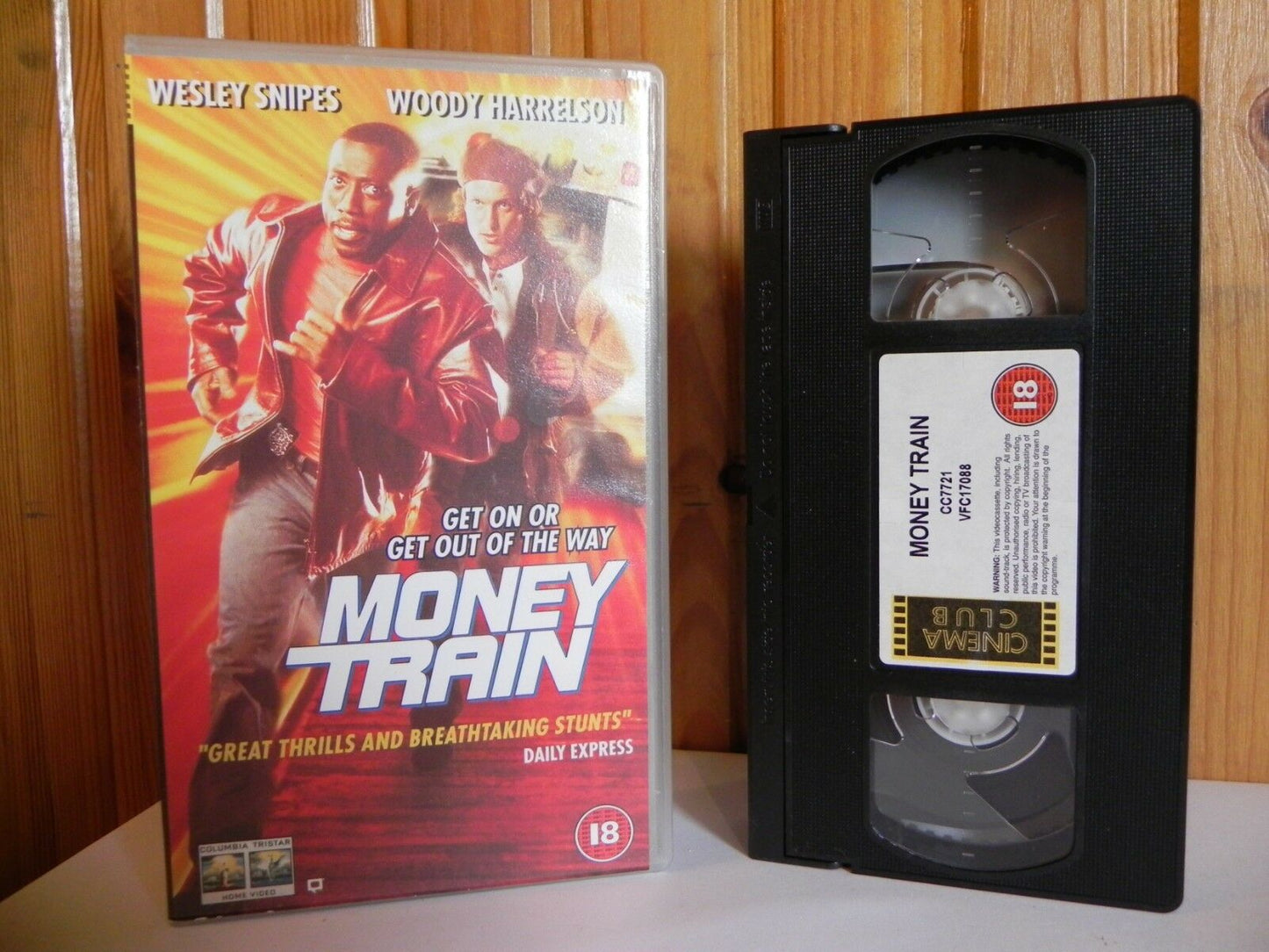 Money Train - Columbia Tristar - Action - Wesley Snipes - Woody Harrleson - VHS-