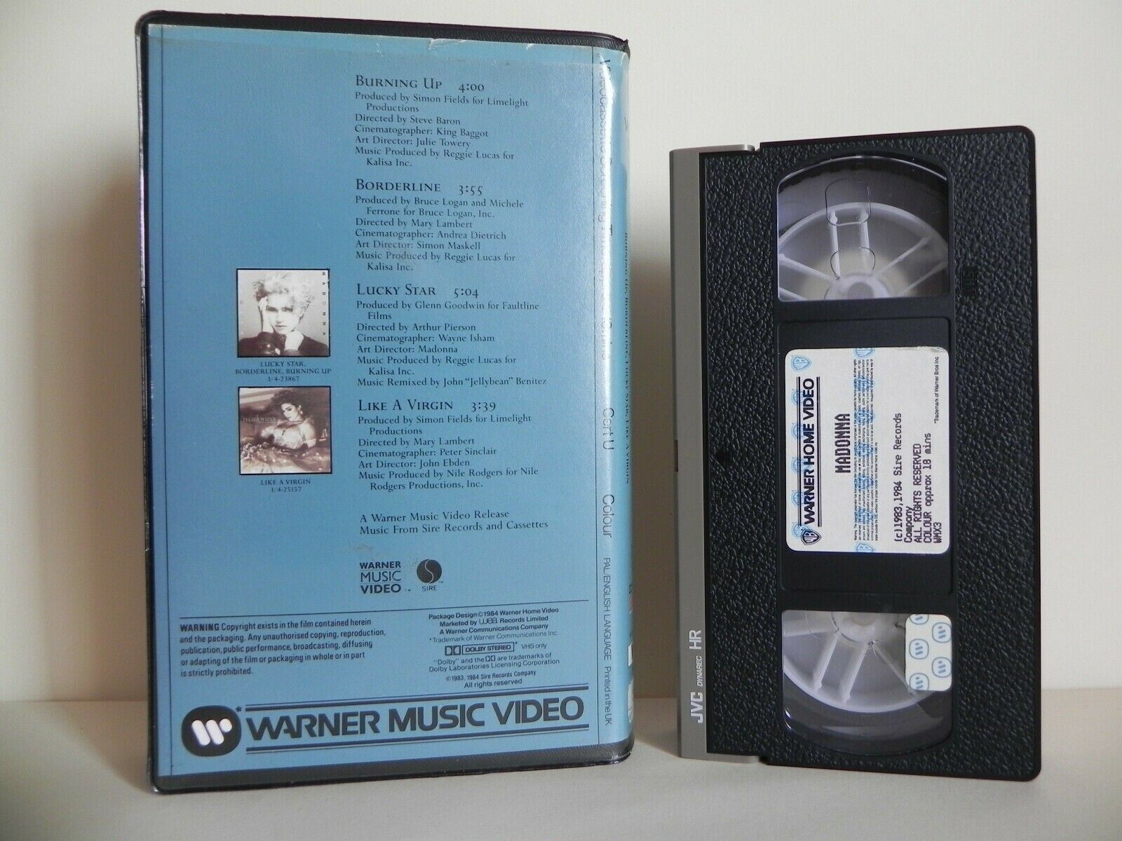 Madonna: Music Videos - Large Box - Like A Virgin - Lucky Star - Pop - Pal VHS-