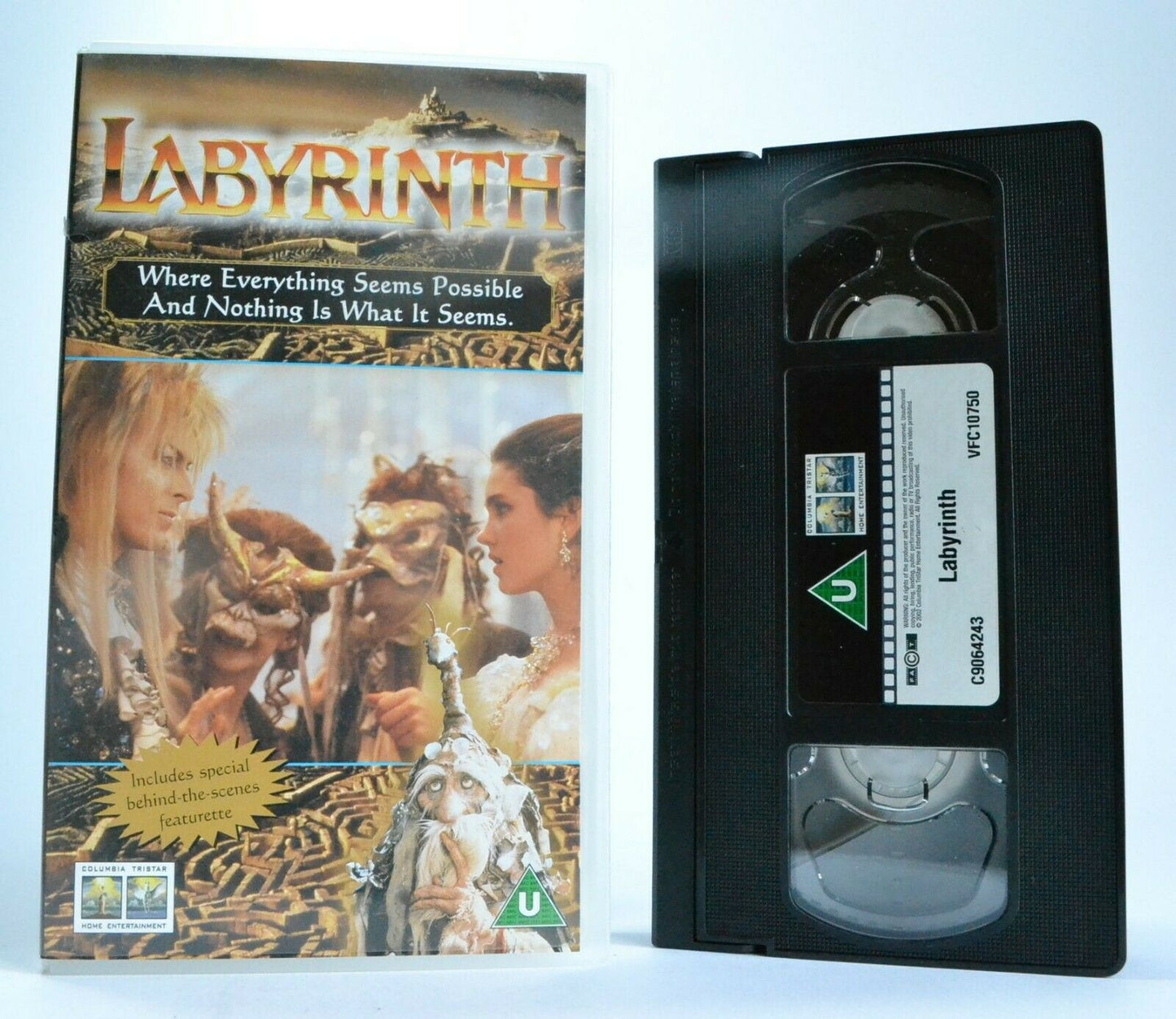 Labyrinth - Musical Fantasy - Goblins - David Bowie/Jennifer Connelly - Pal VHS-