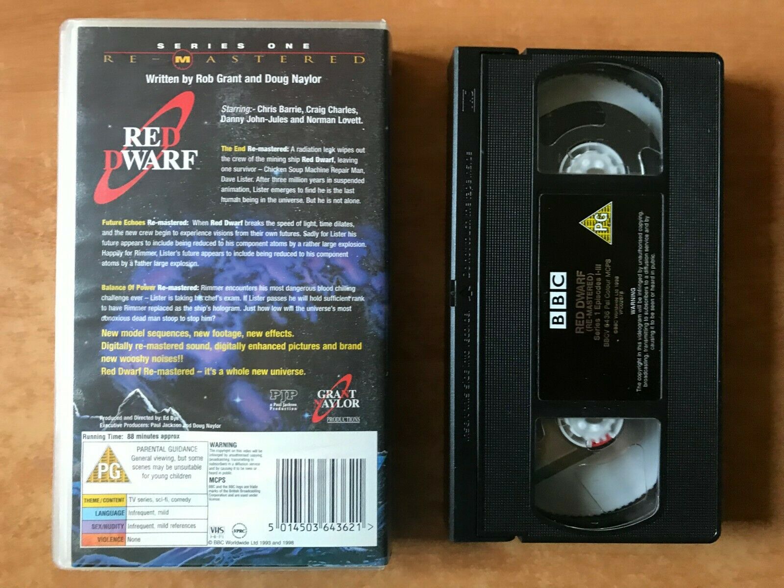 Red Dwarf: Series One, Episodes 1-3 [Remastered] Sci-Fi Comedy Franchise - VHS-