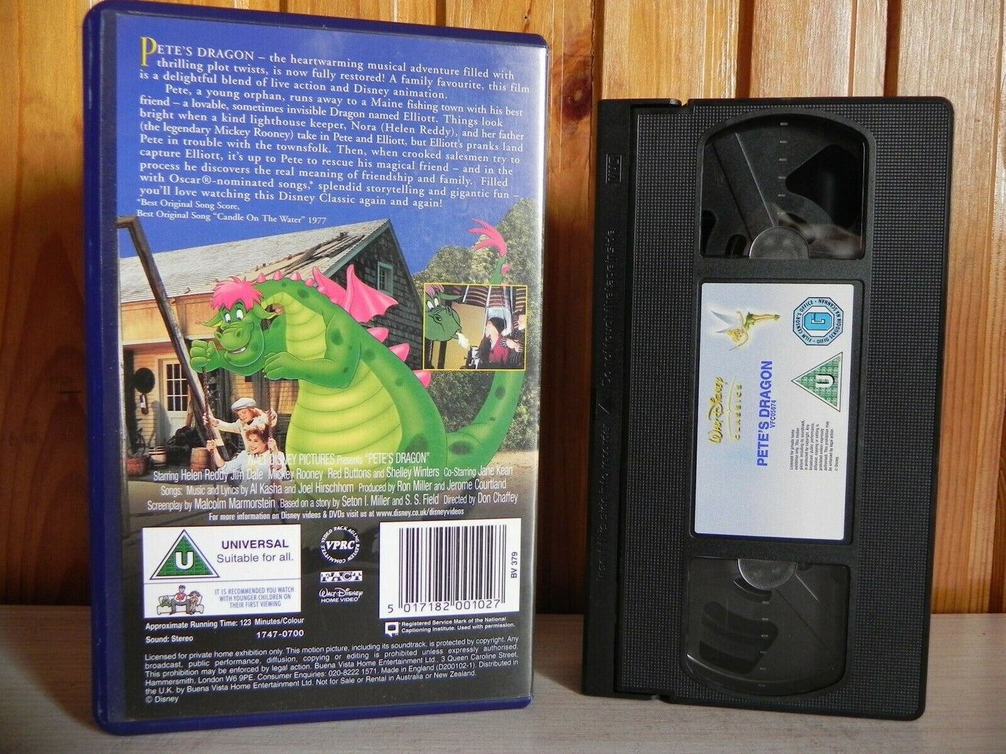 Pete's Dragon - Walt Disney Classics - Musical - Adventure - Kids - Pal VHS-