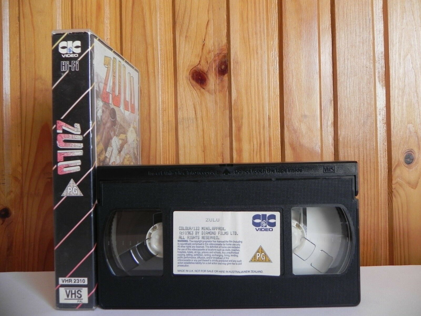 Zulu - CIC Video - Drama - Pre-Cert - Michael Caine - Stanley Barker - VHS-