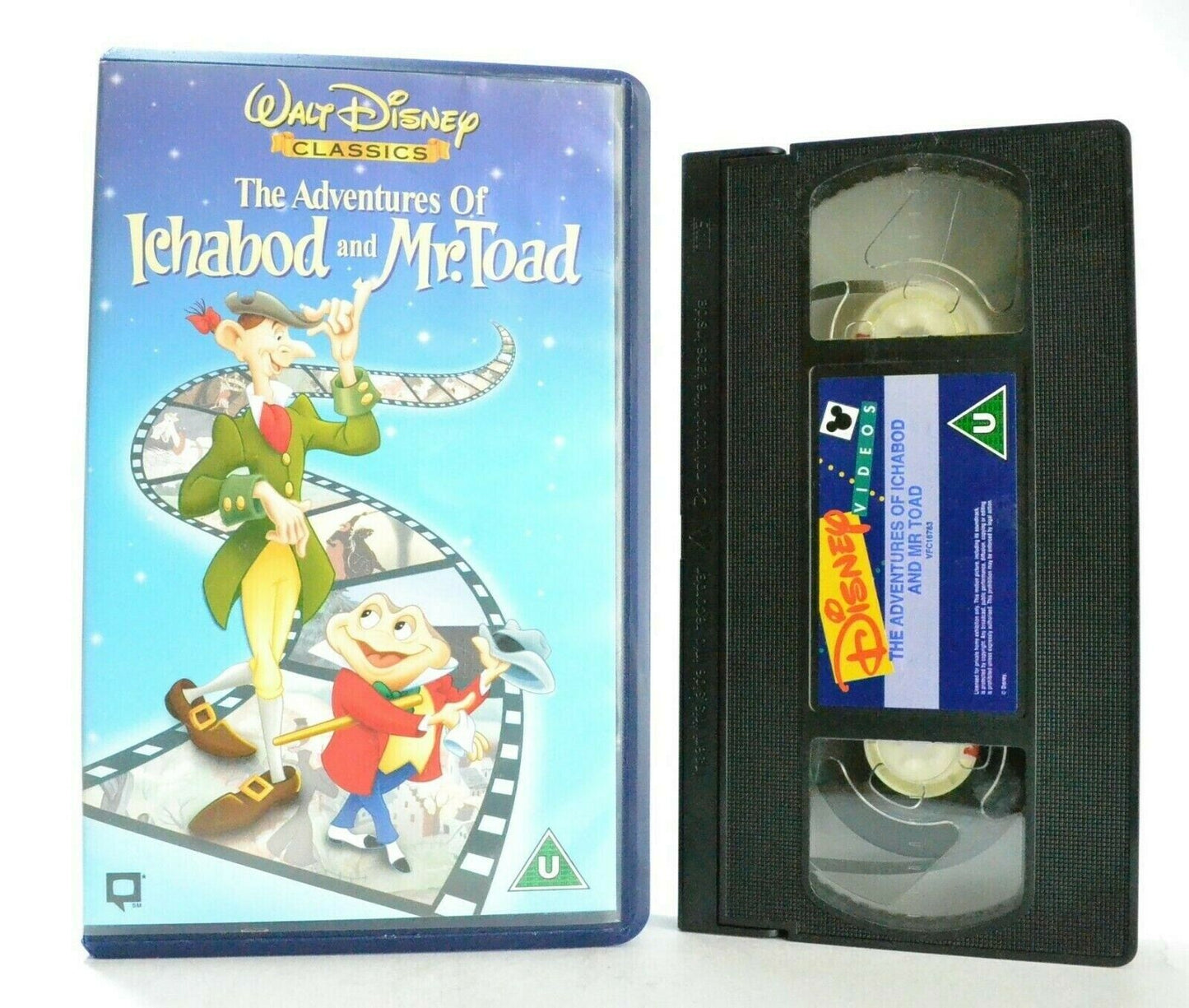 The Adventures Of Ichabod And Mr.Toad - Walt Disney Classic - Children's - VHS-