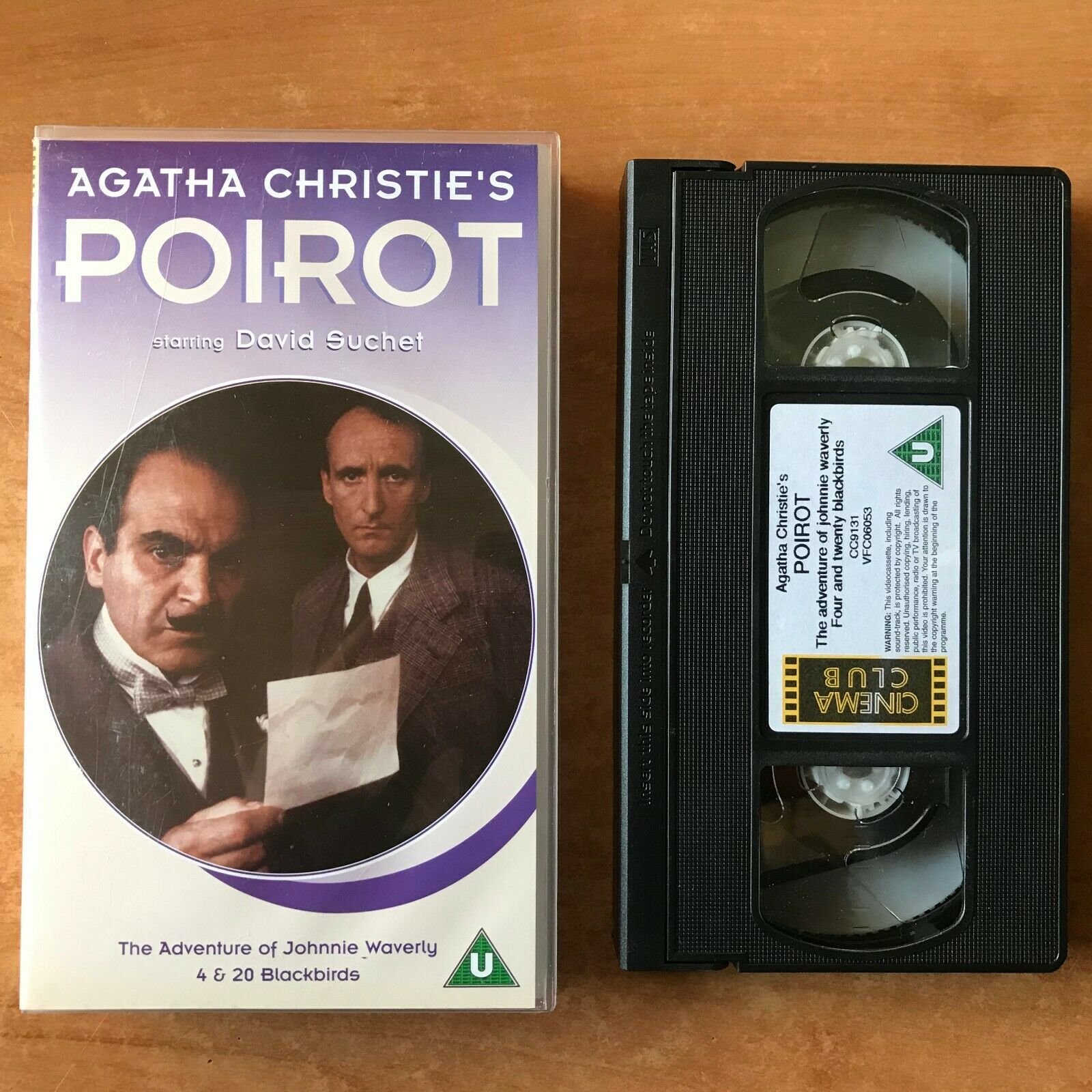 Poirot [Ahatha Christie]: 4 & 20 Blackbirds - TV Series - David Suchel - Pal VHS-