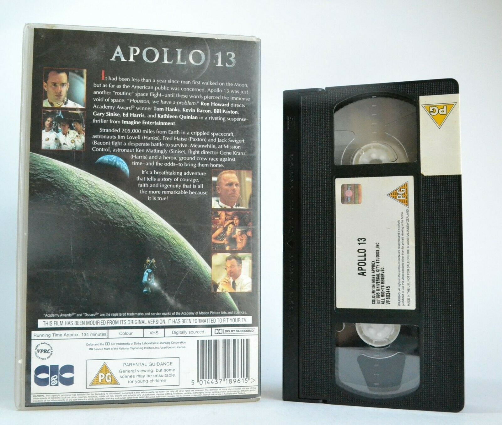 Apollo 13 (1995): Film By Ron Howard - Space Docudrama - Tom Hanks- Pal VHS-