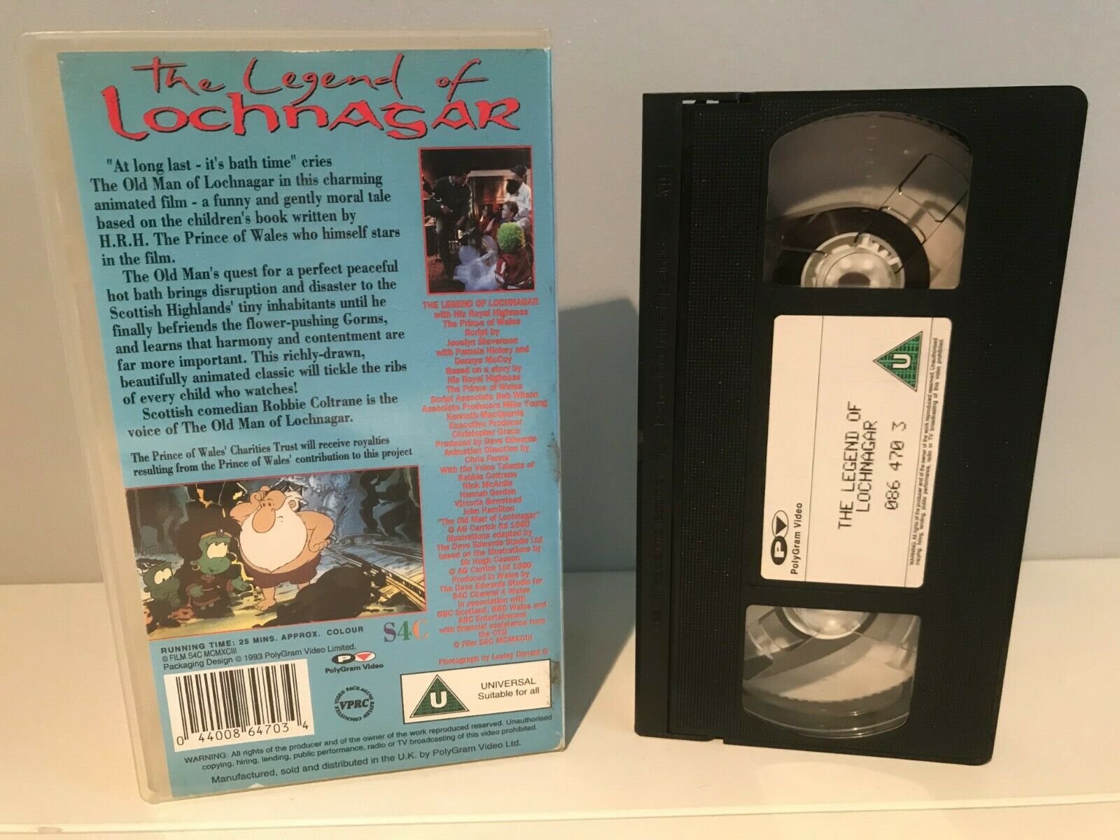 The Legend Of Lochnagar [H.R.H. The Prince Of Wales] Animated - Children's - VHS-