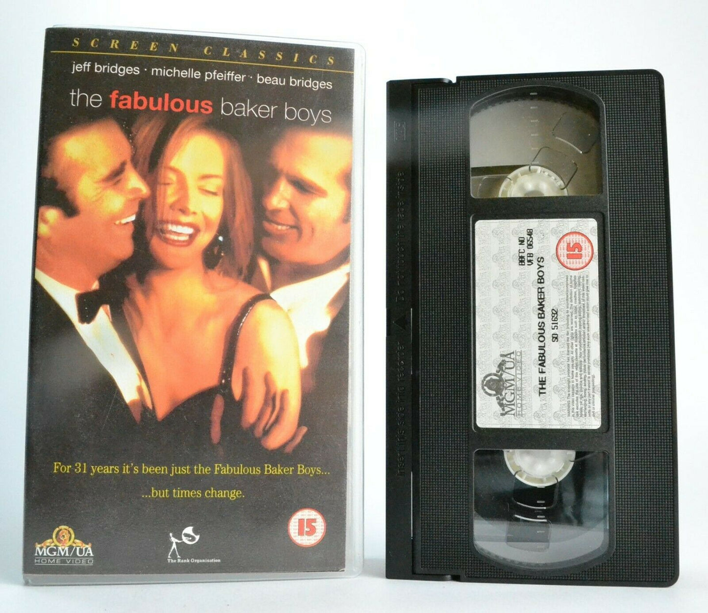 The Fabulous Baker Boys (1989): Romantic Musical - Michelle Pfeiffer - Pal VHS-